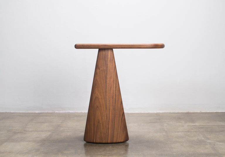 Straddle Side Table by Levi Christiansen in Solid Walnut  In New Condition For Sale In Tucson, AZ