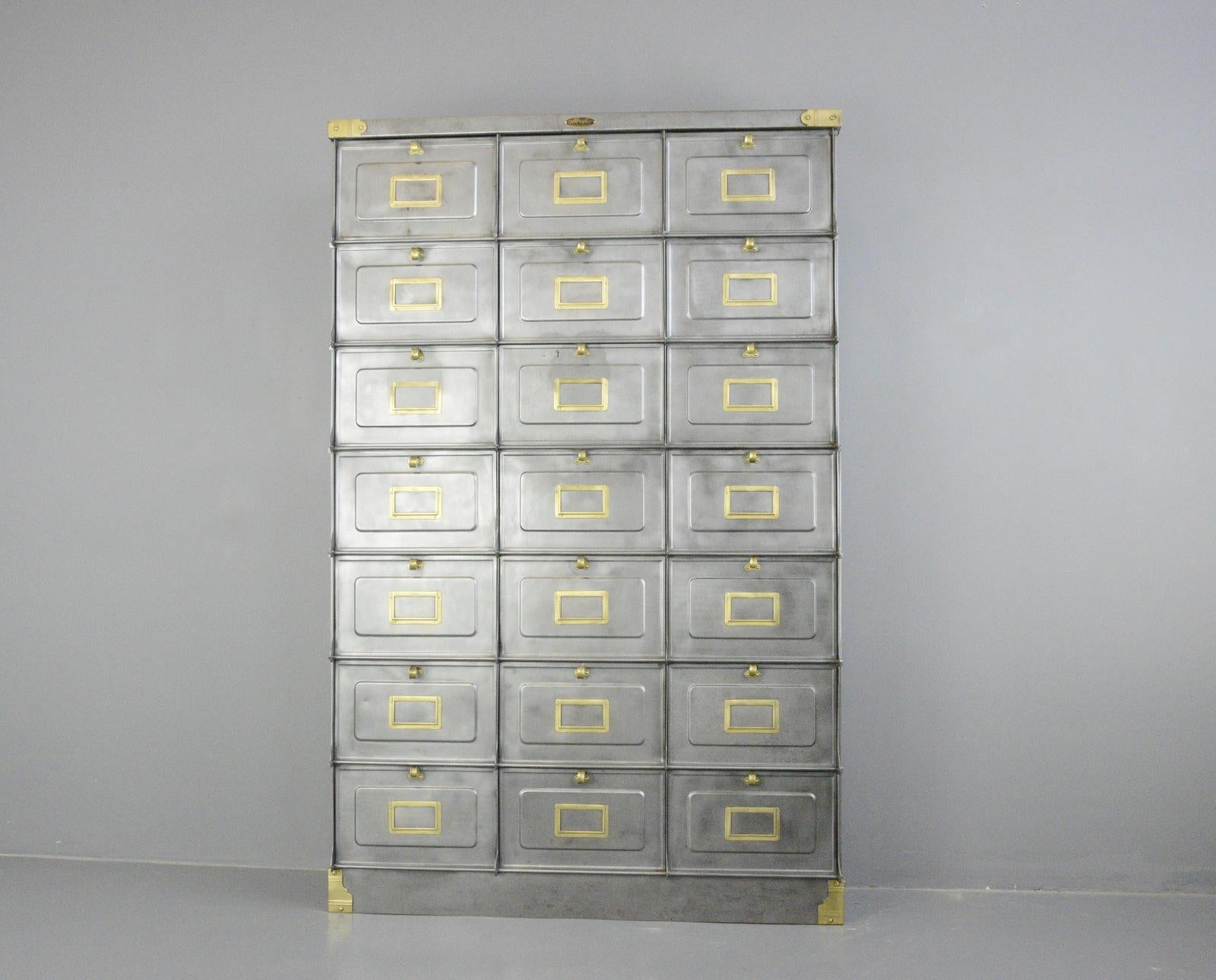 Strafor Clapets Industrial Cabinet, circa 1920s 4