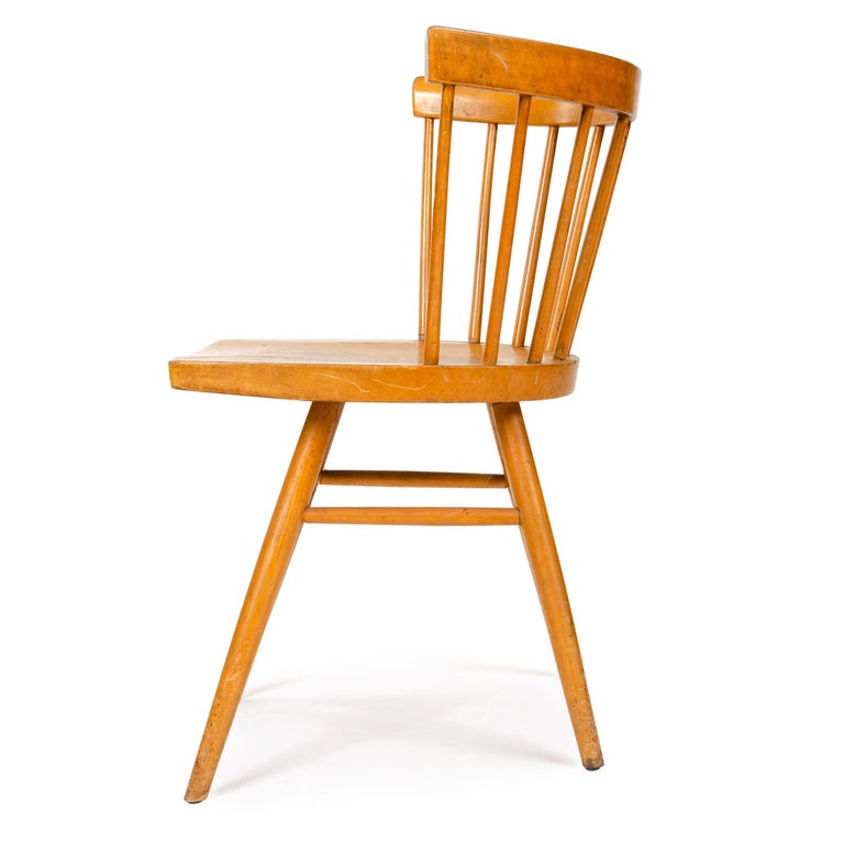 Mid-Century Modern 1940s Straight Chair by George Nakashima For Sale
