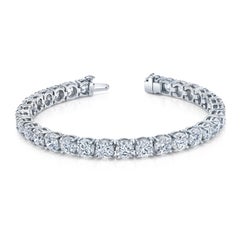 Bracelet de diamants ligne droite