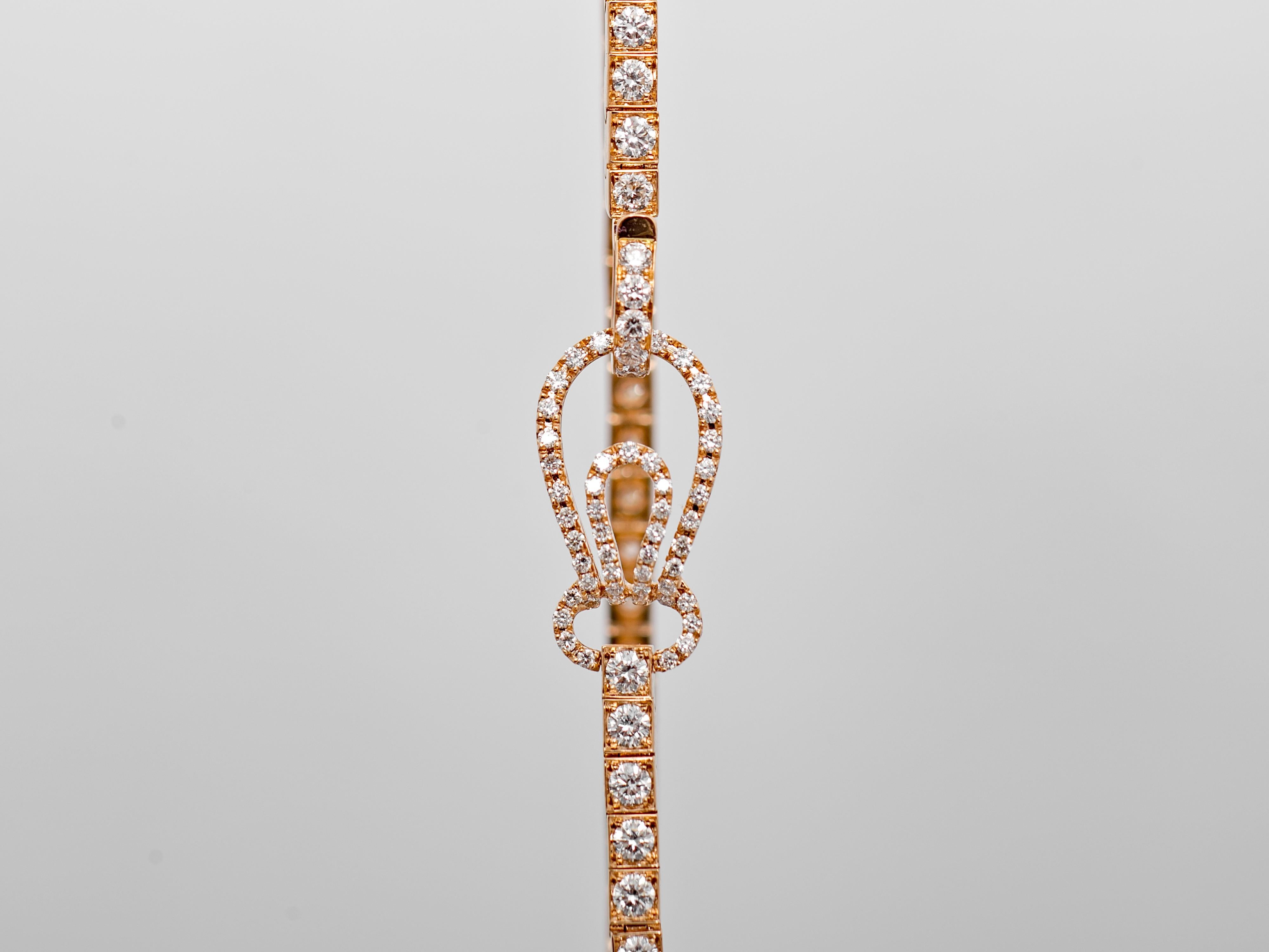 rose gold tennis bracelet