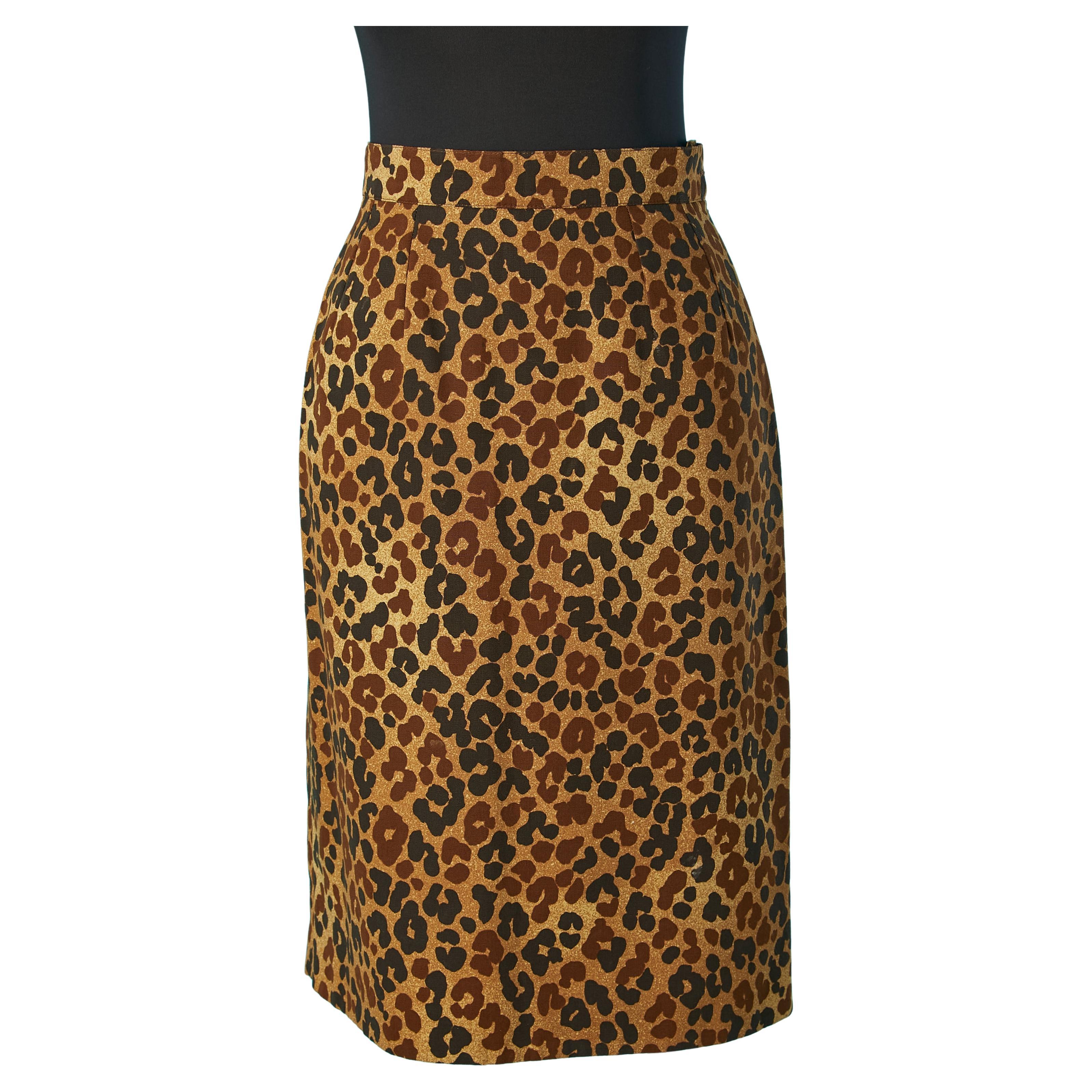 Straight skirt with leopard print Givenchy  For Sale