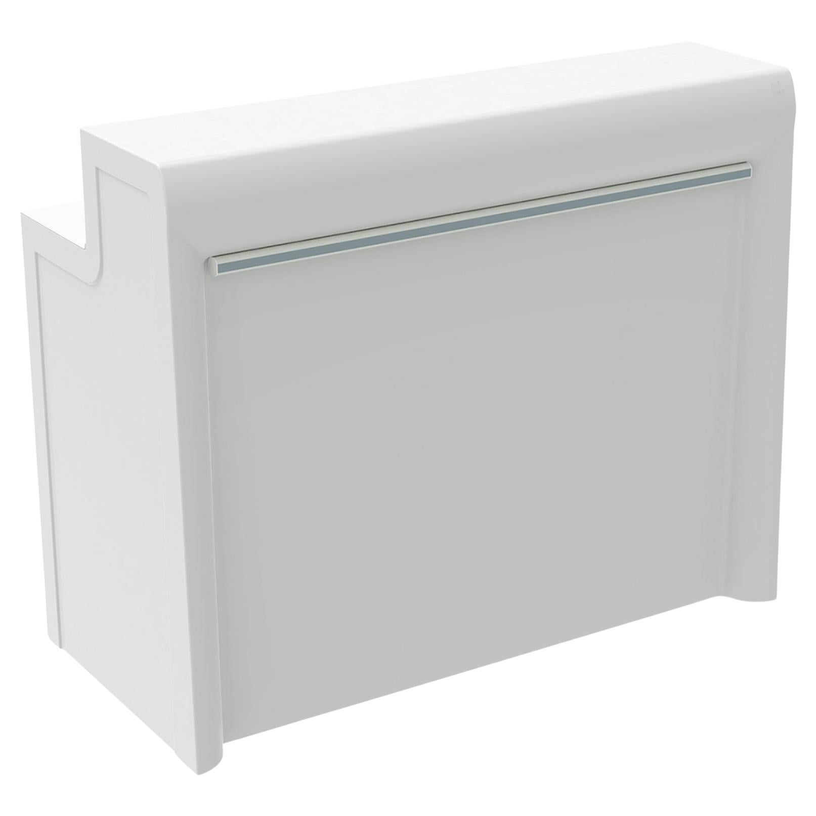 Bar Classe dritto laccato bianco di Mowee