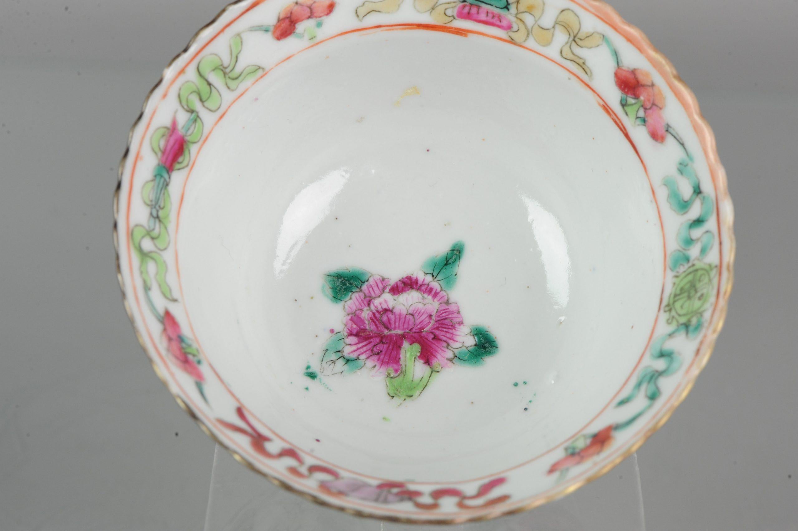 Straits Porcelain Chinese Bowl China SE Asian Market Peranakan Marked 4