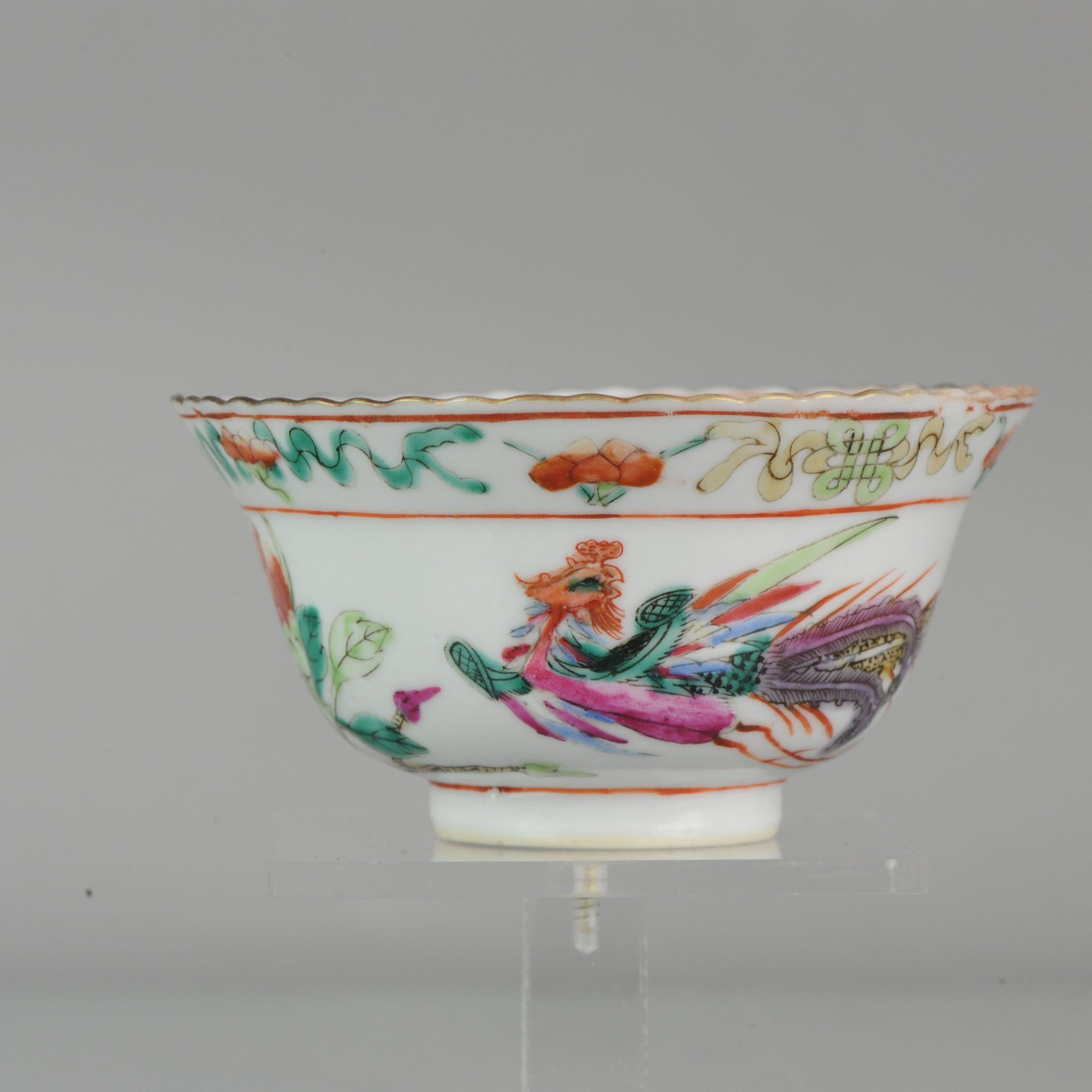 Straits Porcelain Chinese Bowl China SE Asian Market Peranakan Marked 5