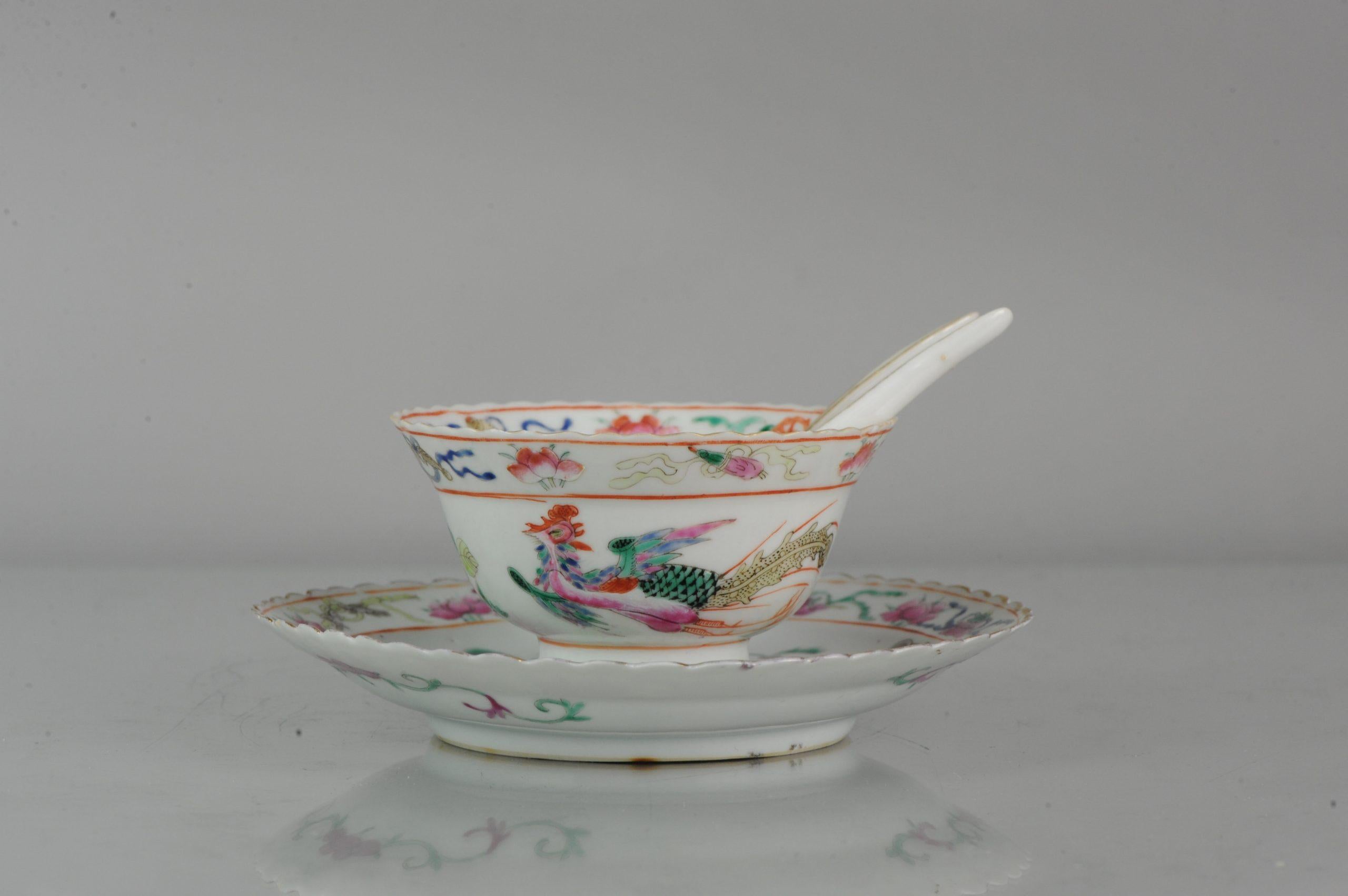 Ming Straits Porcelain Chinese Bowl China SE Asian Market Peranakan Marked