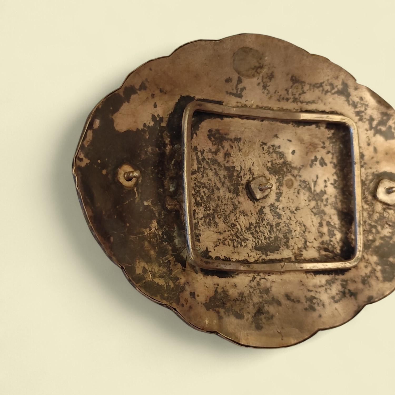 Hebilla de cinturón dorada de plata del Estrecho (peranakan / Malasia / Singapur), década de 1890. Silver en venta