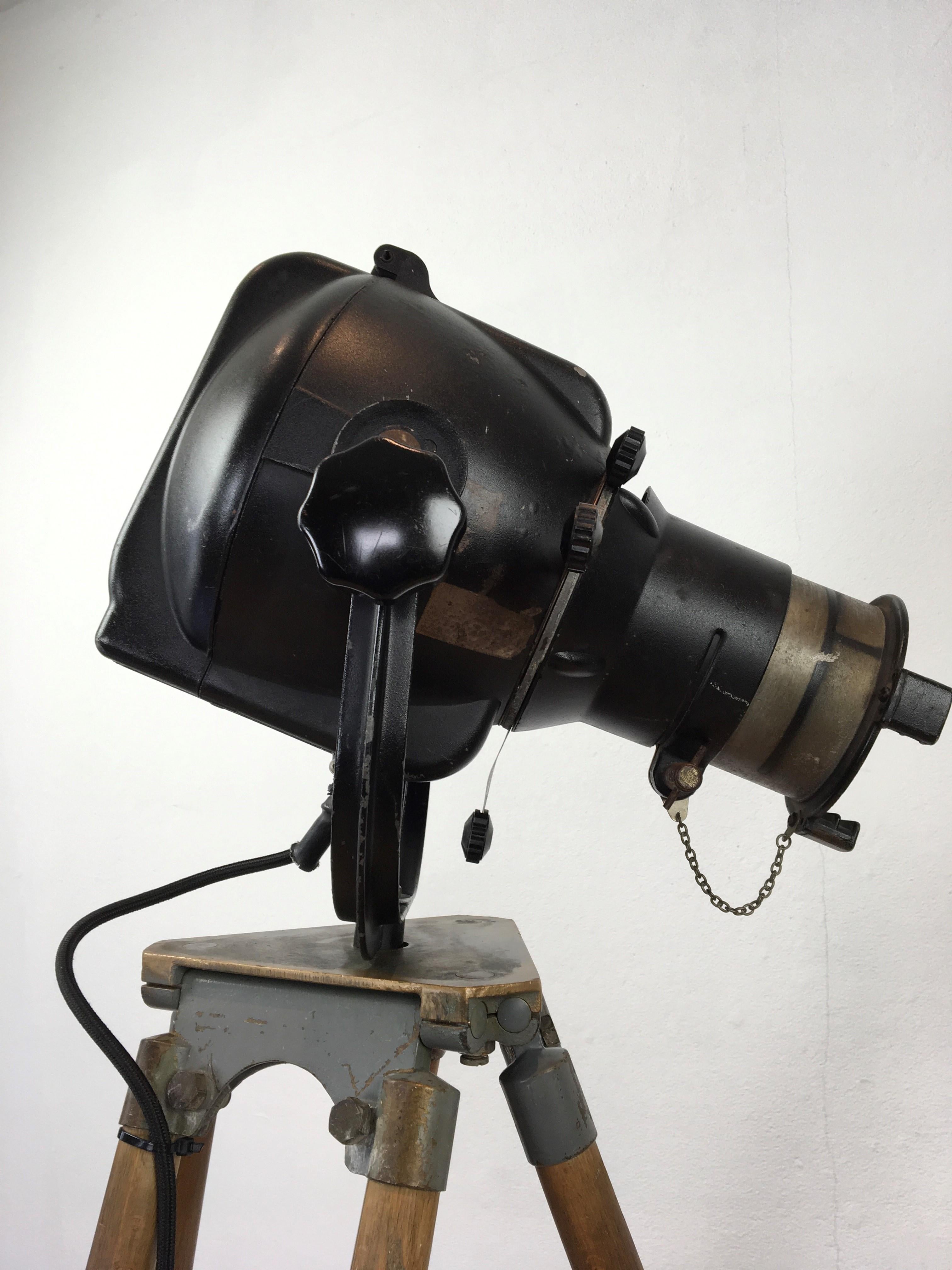 Metal Strand Electric Theatre Stage Light on Tripod, England