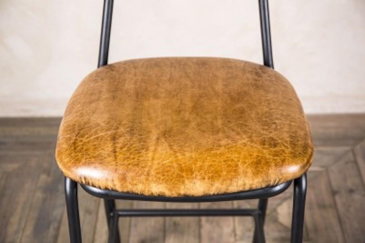 Strand Leather Bar Stools, 20th Century For Sale 1