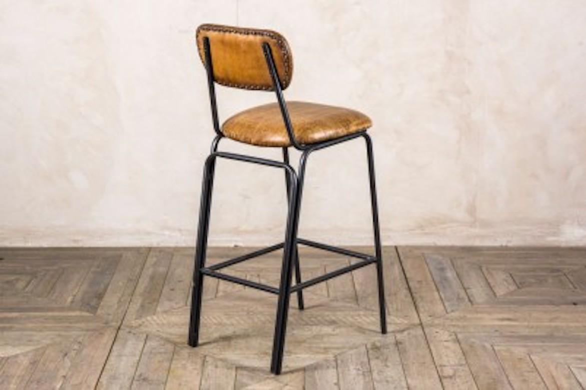 Strand Leather Bar Stools, 20th Century For Sale 3