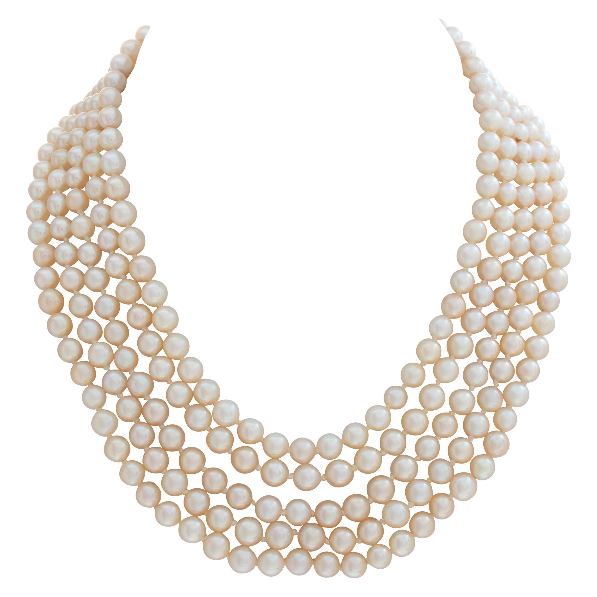 Graduated Rivière Diamond, Classic Single Strand Eternity Necklace