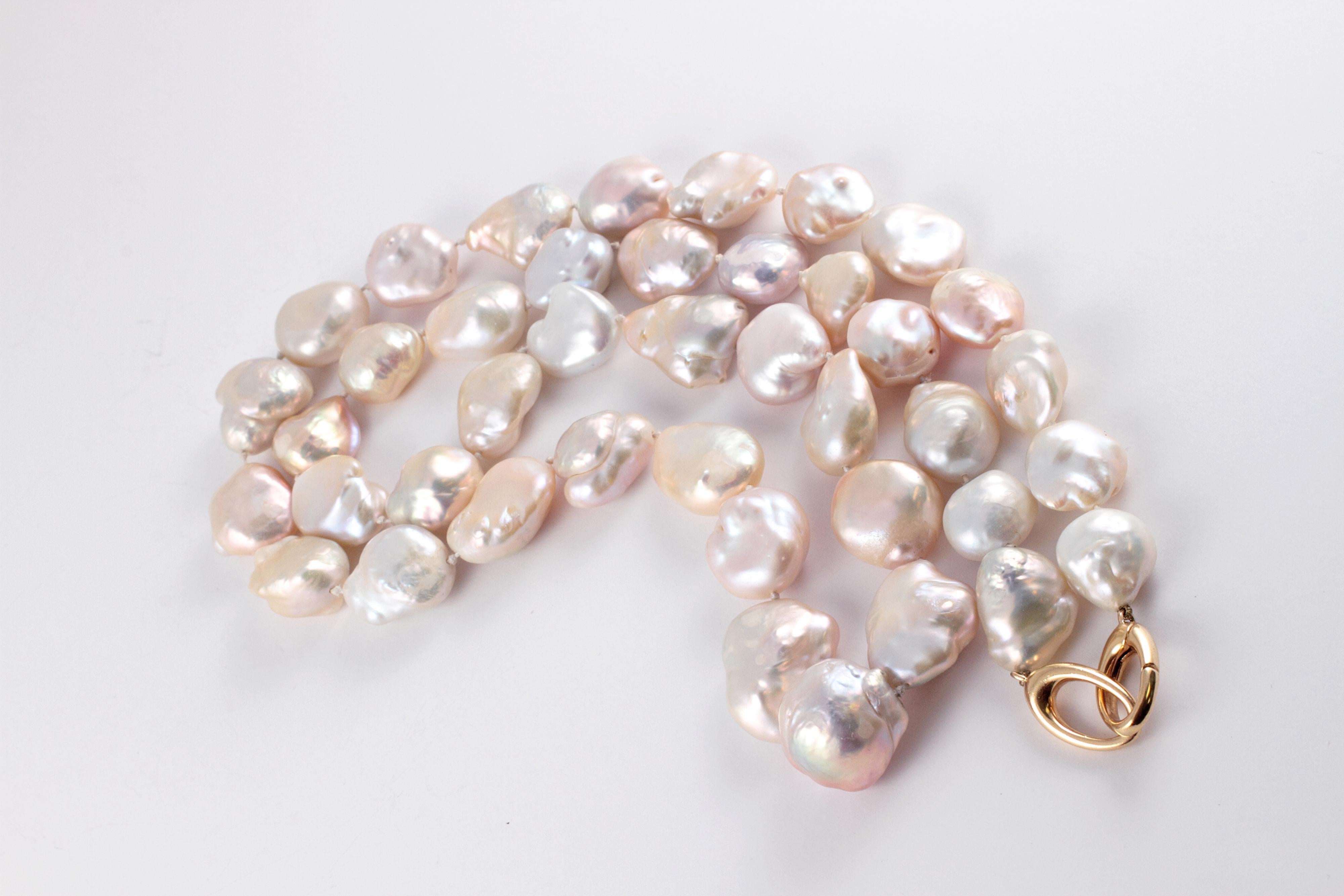 Strand of Baroque Fresh Water Pearls by Assael In Good Condition For Sale In Dallas, TX