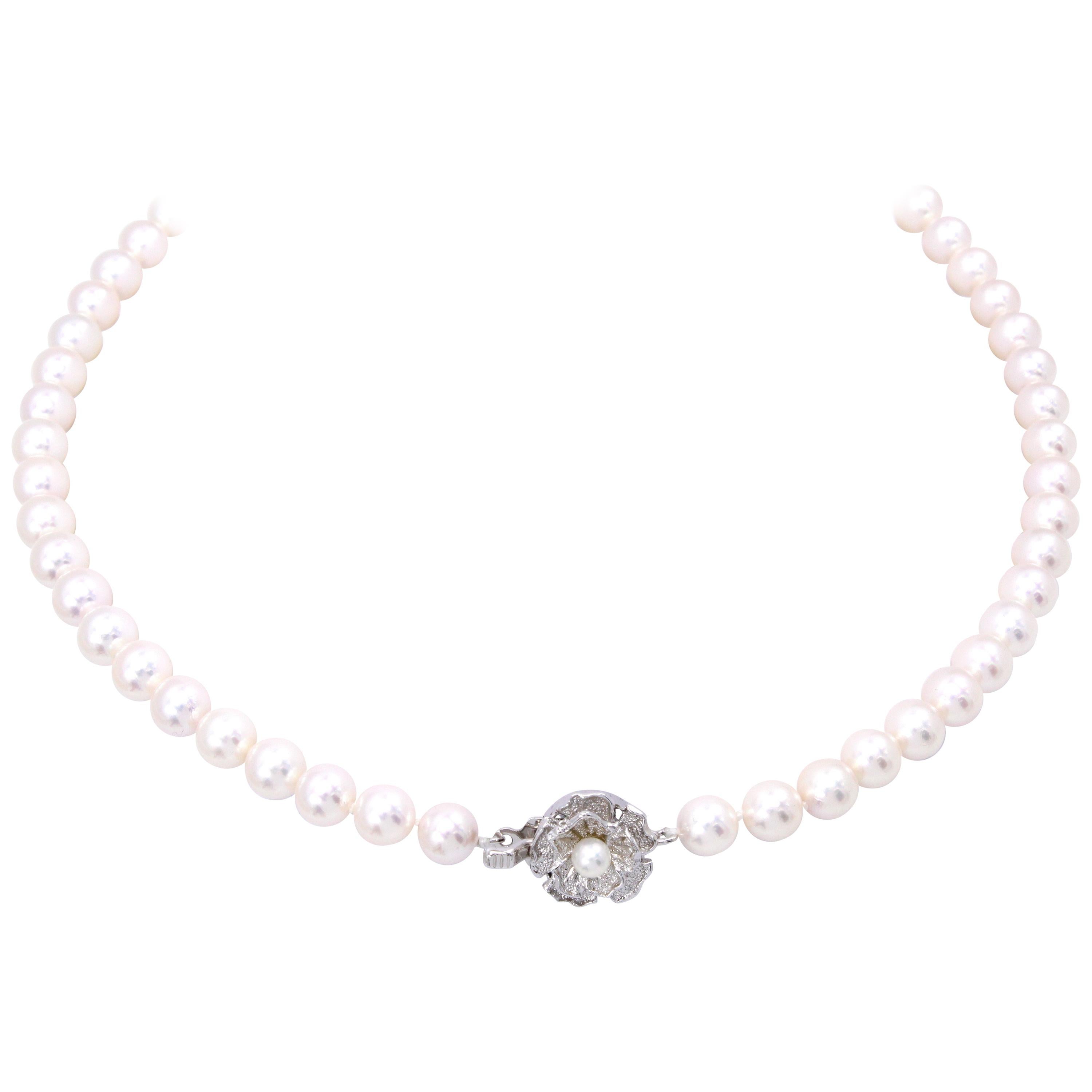 Strand of Fine Akoya Pearl Necklace