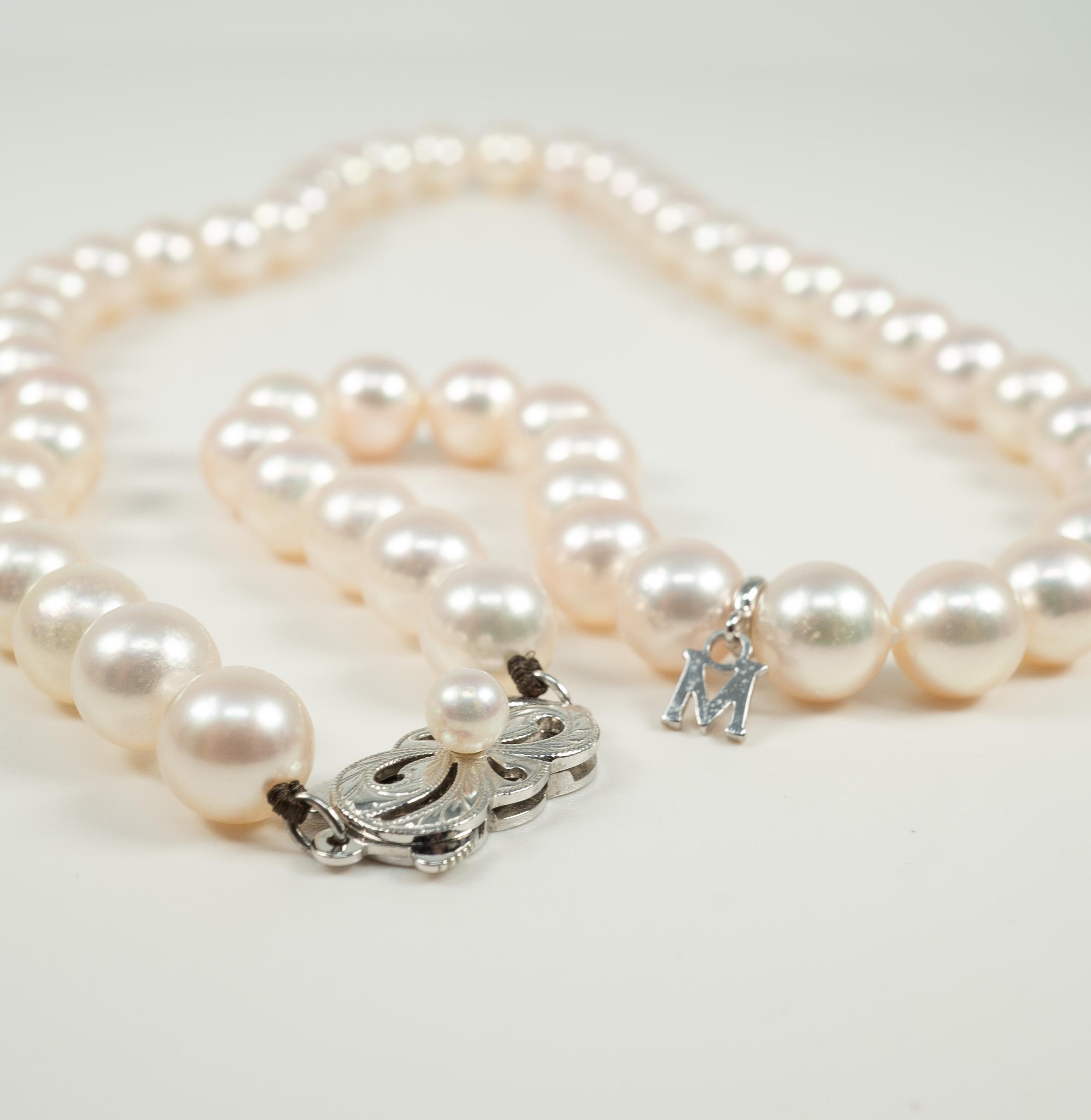 mikimoto pearl strand necklace 18