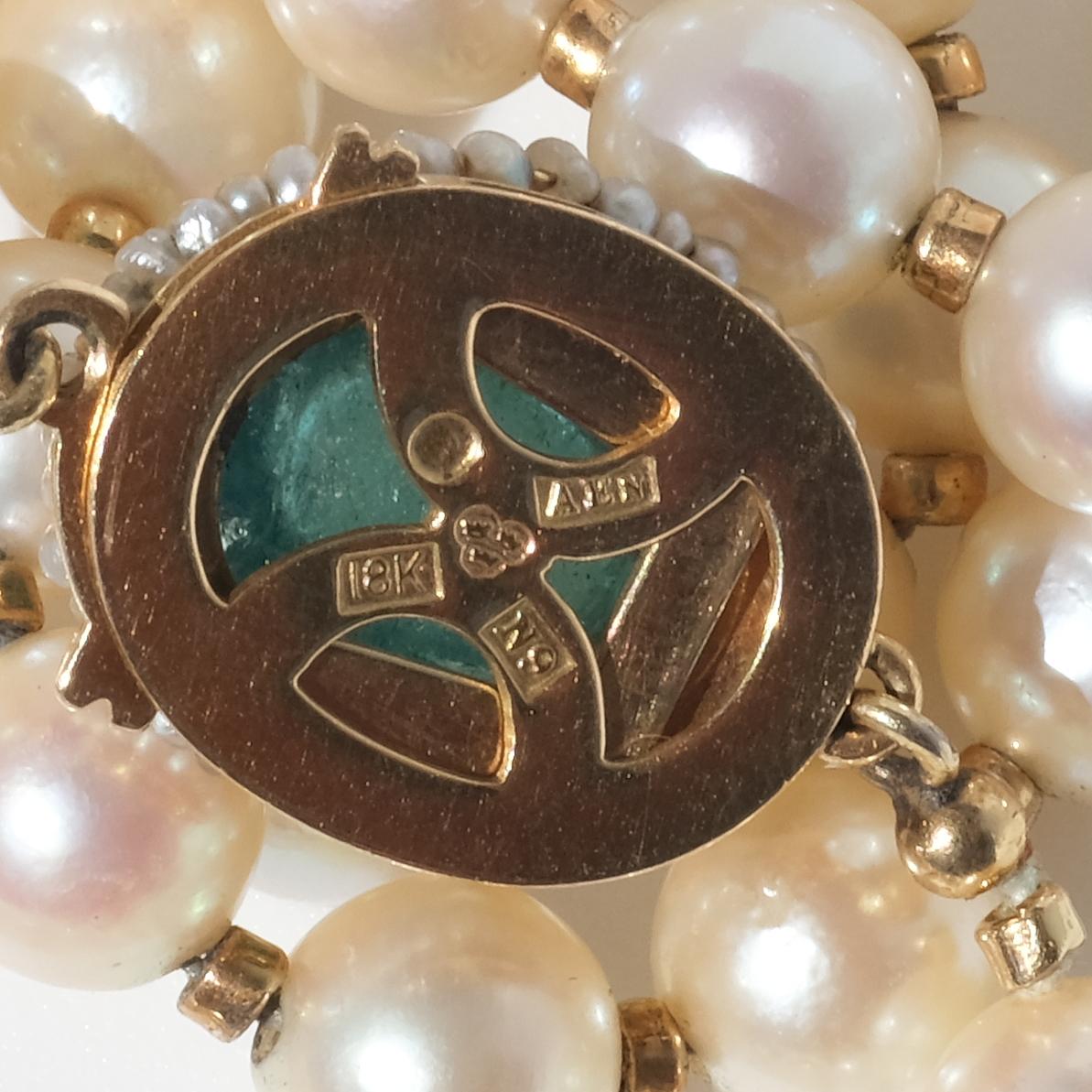 Perlenkette von Atelier Ajour, Schweden, einstrangig, hergestellt 1963 1