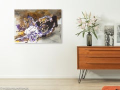 "Strandgut" von Detlef Hagenbäumer, Öl und Acryl auf Leinwand