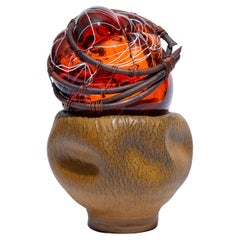 Strange Fruit-The Congregation IV, Glass & Terracotta Sculpture by Chris Day
