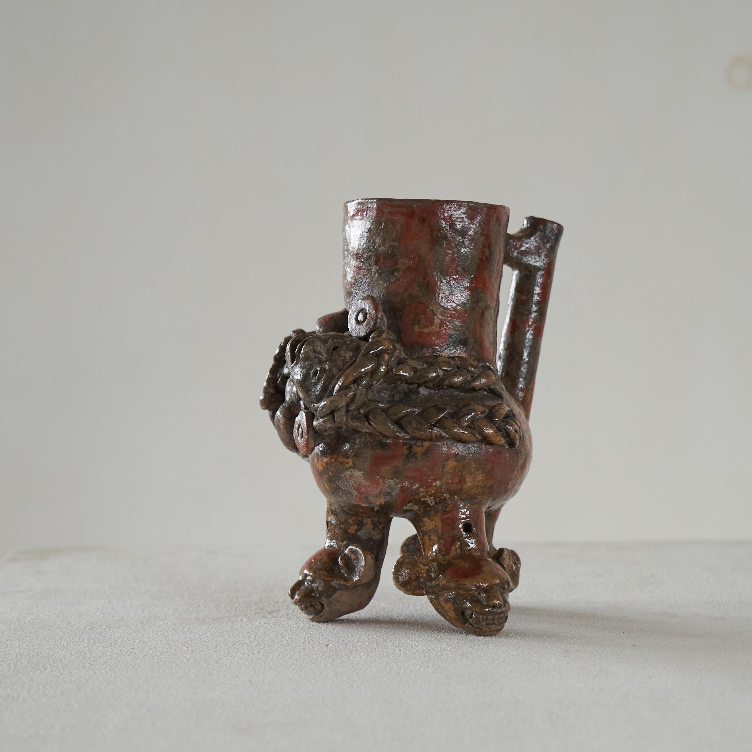 XX secolo Vaso sperimentale di Studio Pottery degli anni '70 stranamente interessante in vendita