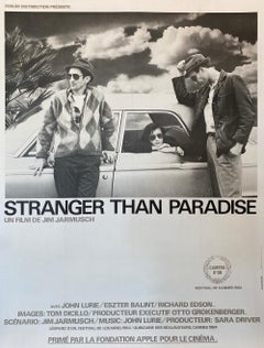 Stranger Than Paradise 1984 Original French Film Poster Directed by Jim Jarmusch
