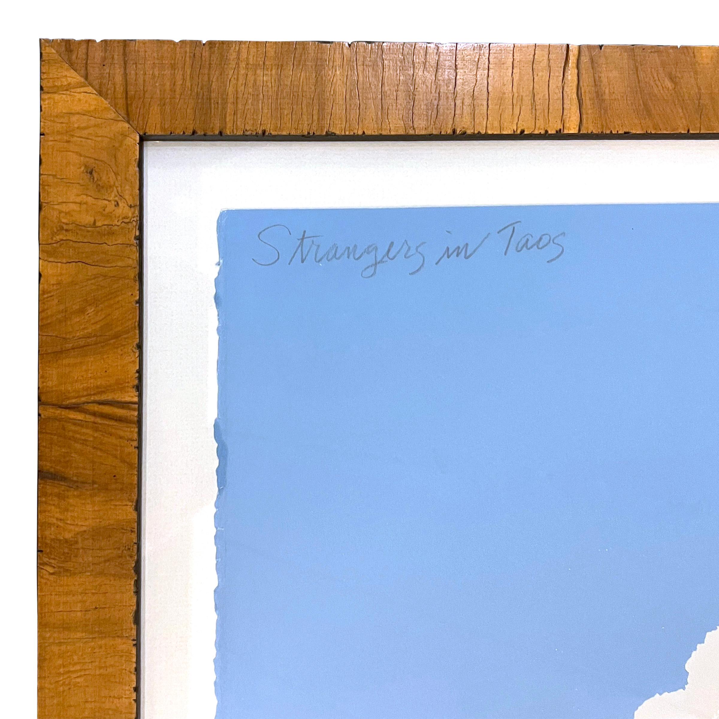 Modern 'Strangers in Taos' Artist's-Proof Serigraph by Louis de Mayo For Sale