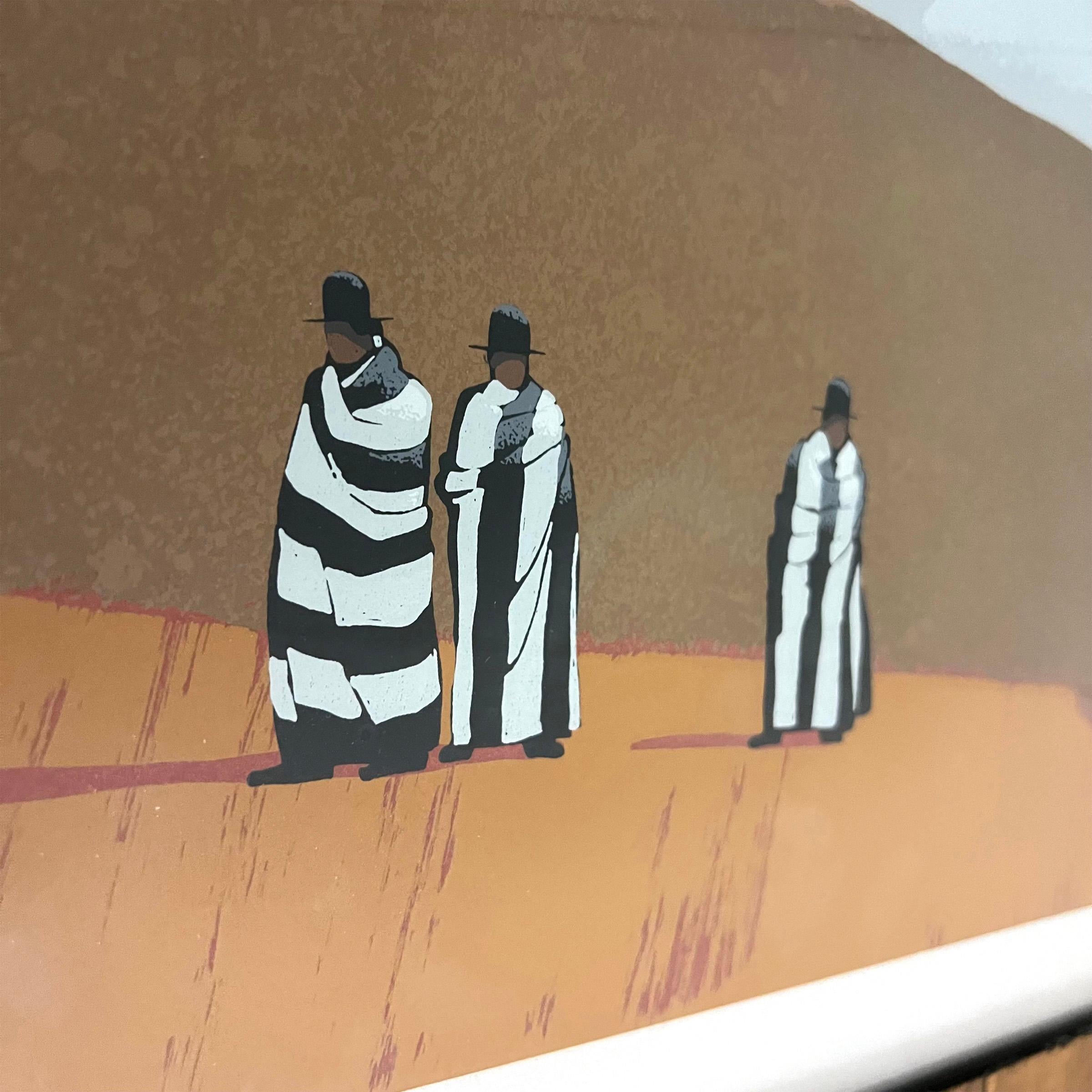 'Strangers in Taos' Artist's-Proof Serigraph by Louis de Mayo 2