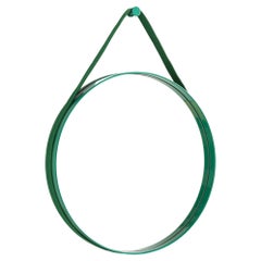 Espejo de correa n.º 2, D50 de acero con revestimiento de polvo verde by Hay