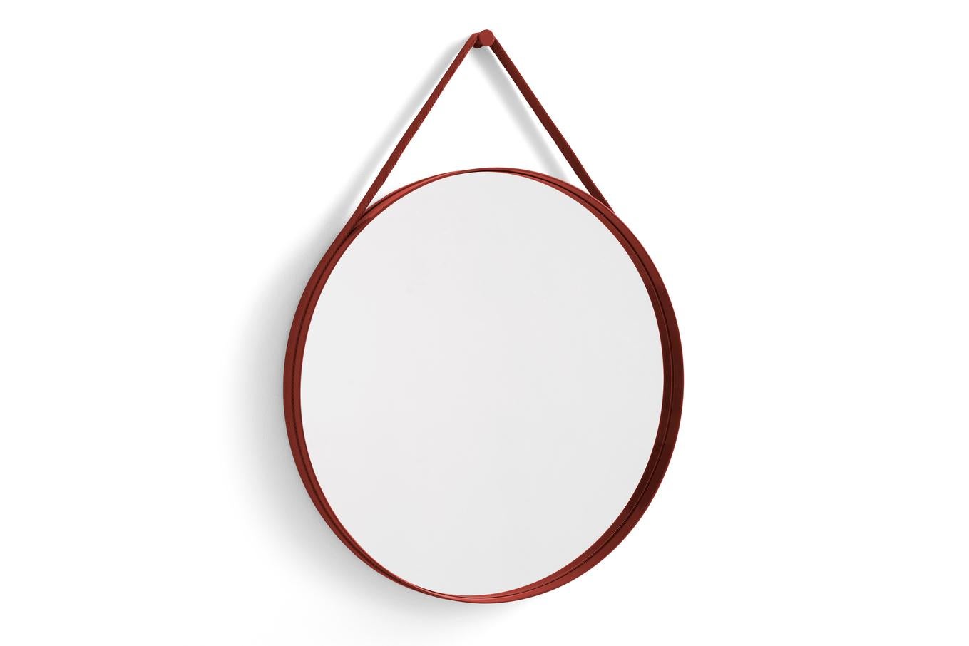 Acier Miroir à sangle n°2, D70 en acier revêtu de poudre rouge de Hay en vente