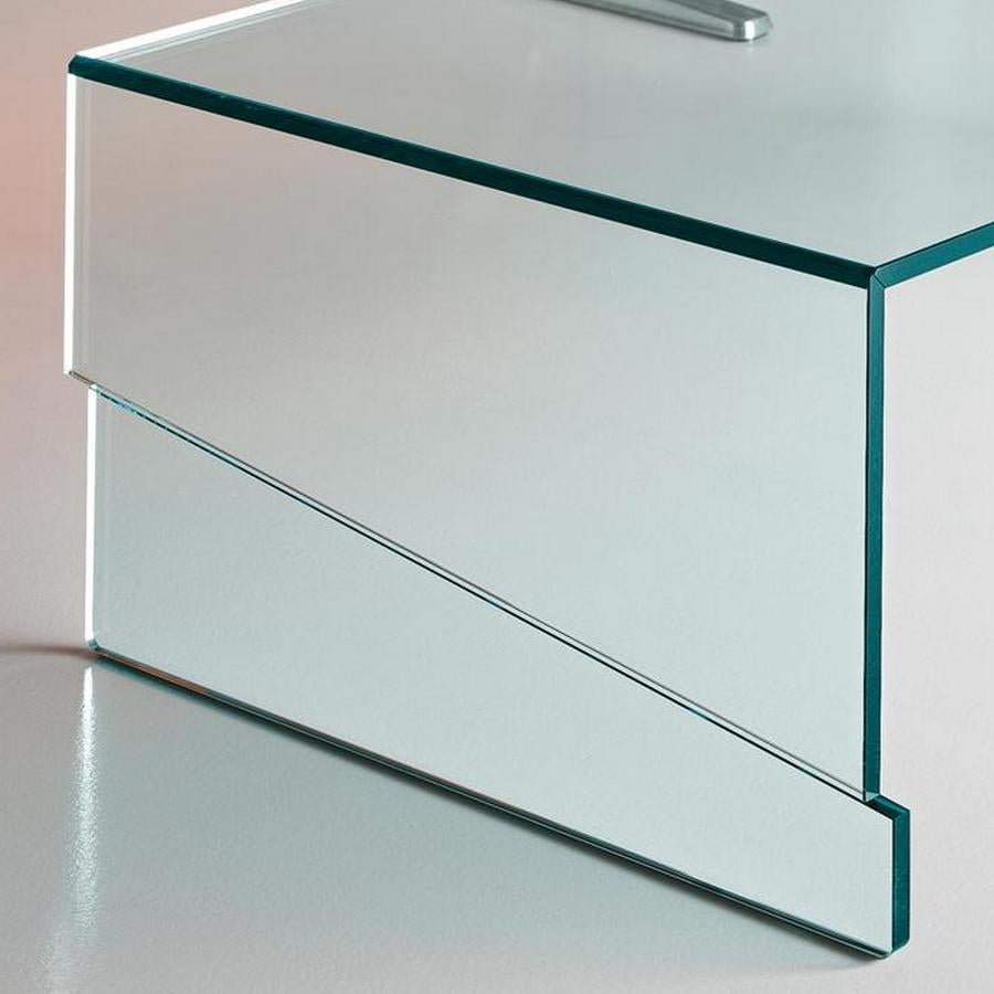 italien Strappo:: Table basse en verre:: Design by Luigi Serafini:: Made in Italy en vente