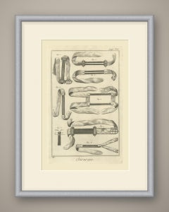 Straps, Bars and Buckles, Diderot Chirurgie Supplement Plate 6, circa 1778