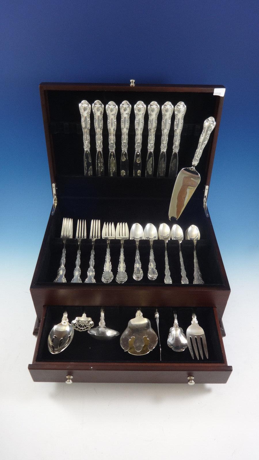 Strasbourg by Gorham sterling silver place size flatware set - 50 piece set. This set includes:

8 place size knives, 9 1/4
