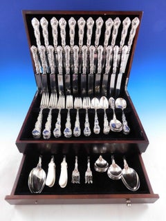 Strasbourg by Gorham Sterling Silver Flatware Set for 12 Service 122 pcs Dinner