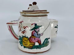 Strasbourg Faience Chinoiserie Inkwell