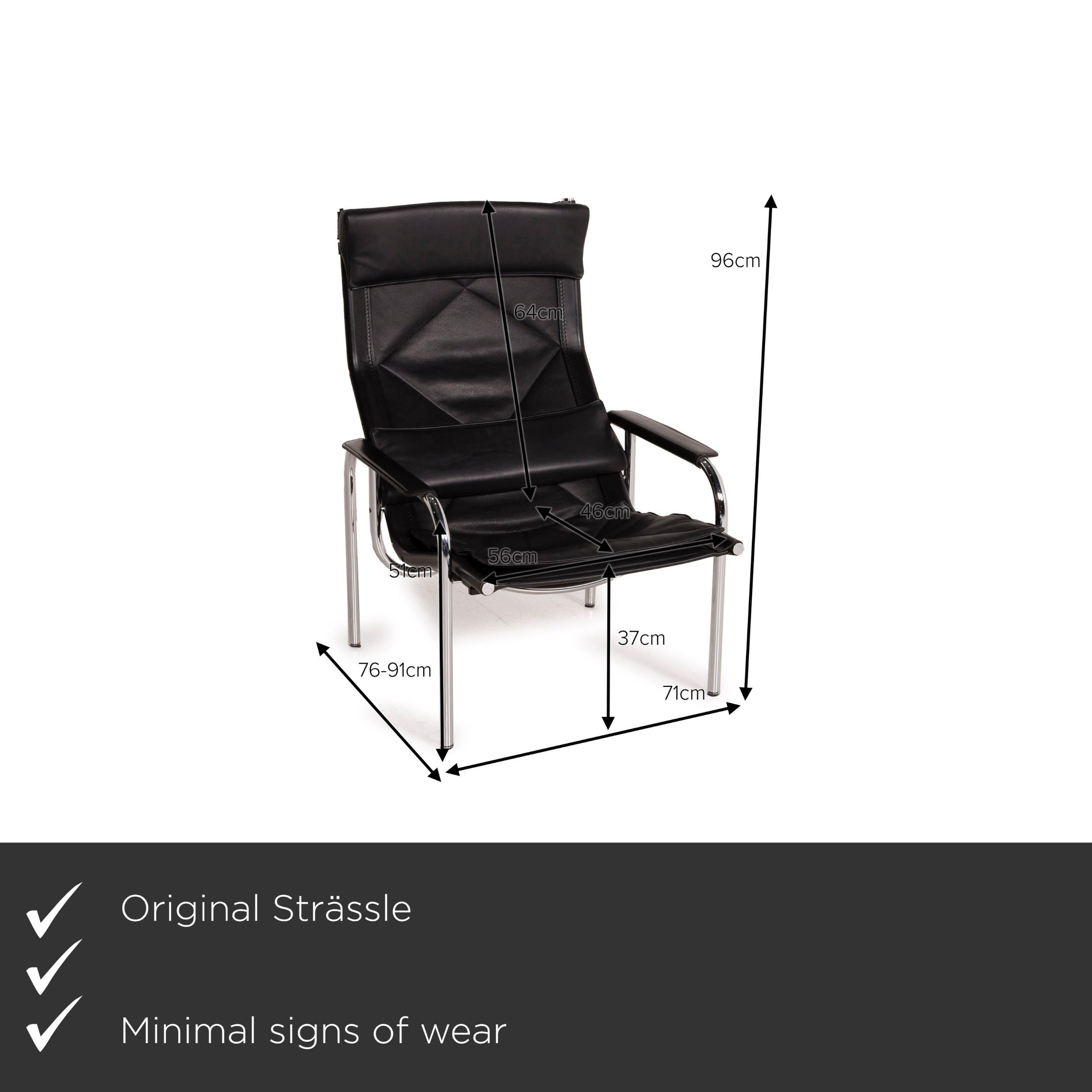 We present to you a Strässle Eichenberger 127-3E-9 by Catellani & Smith leather armchair black.


 Product measurements in centimeters:
 

Depth: 76
Width: 71
Height: 96
Seat height: 37
Rest height: 51
Seat depth: 46
Seat width: 56
Back