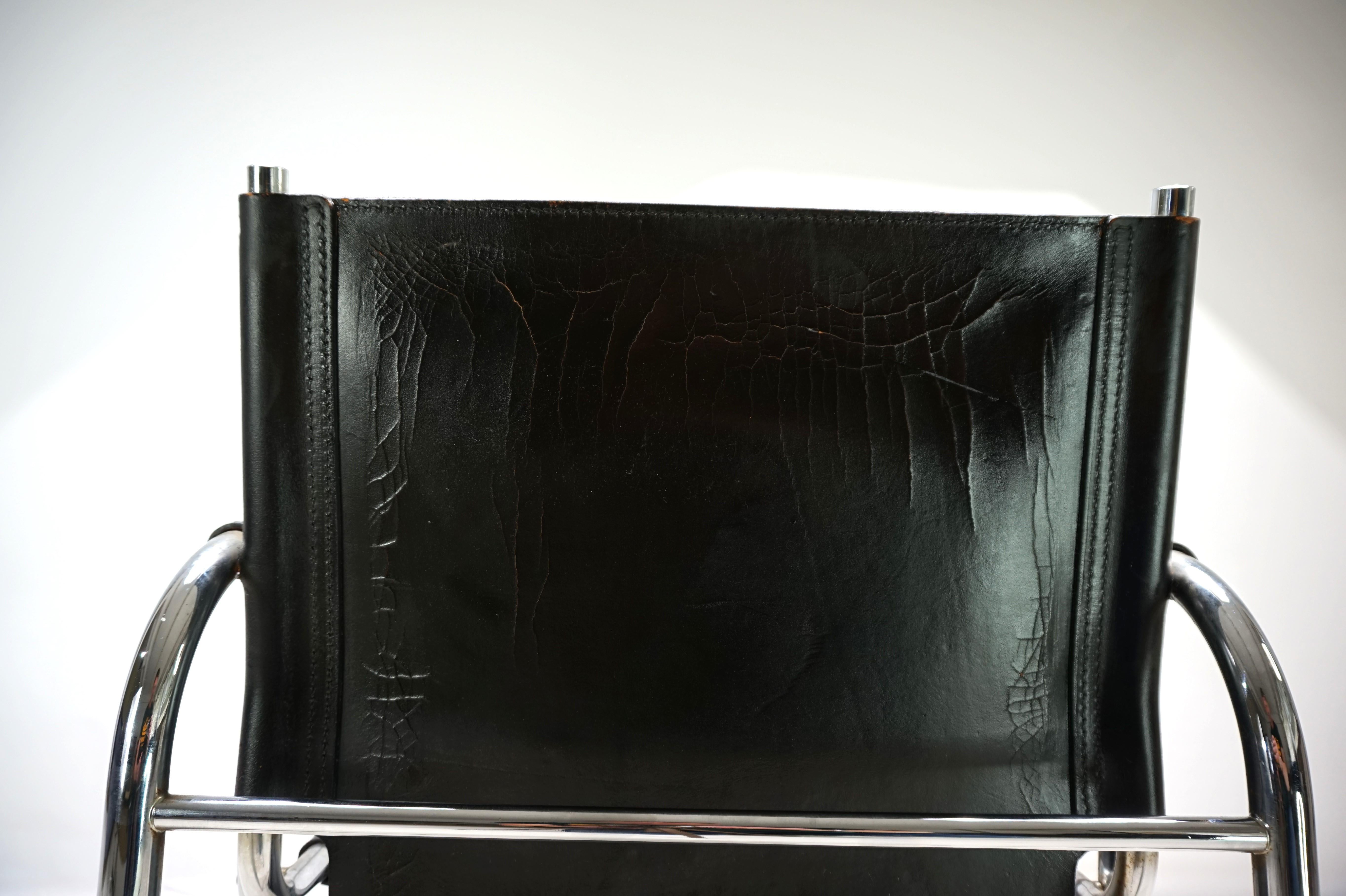 Sillón de cuero Strässle HE de Hans Eichenberger en venta 2