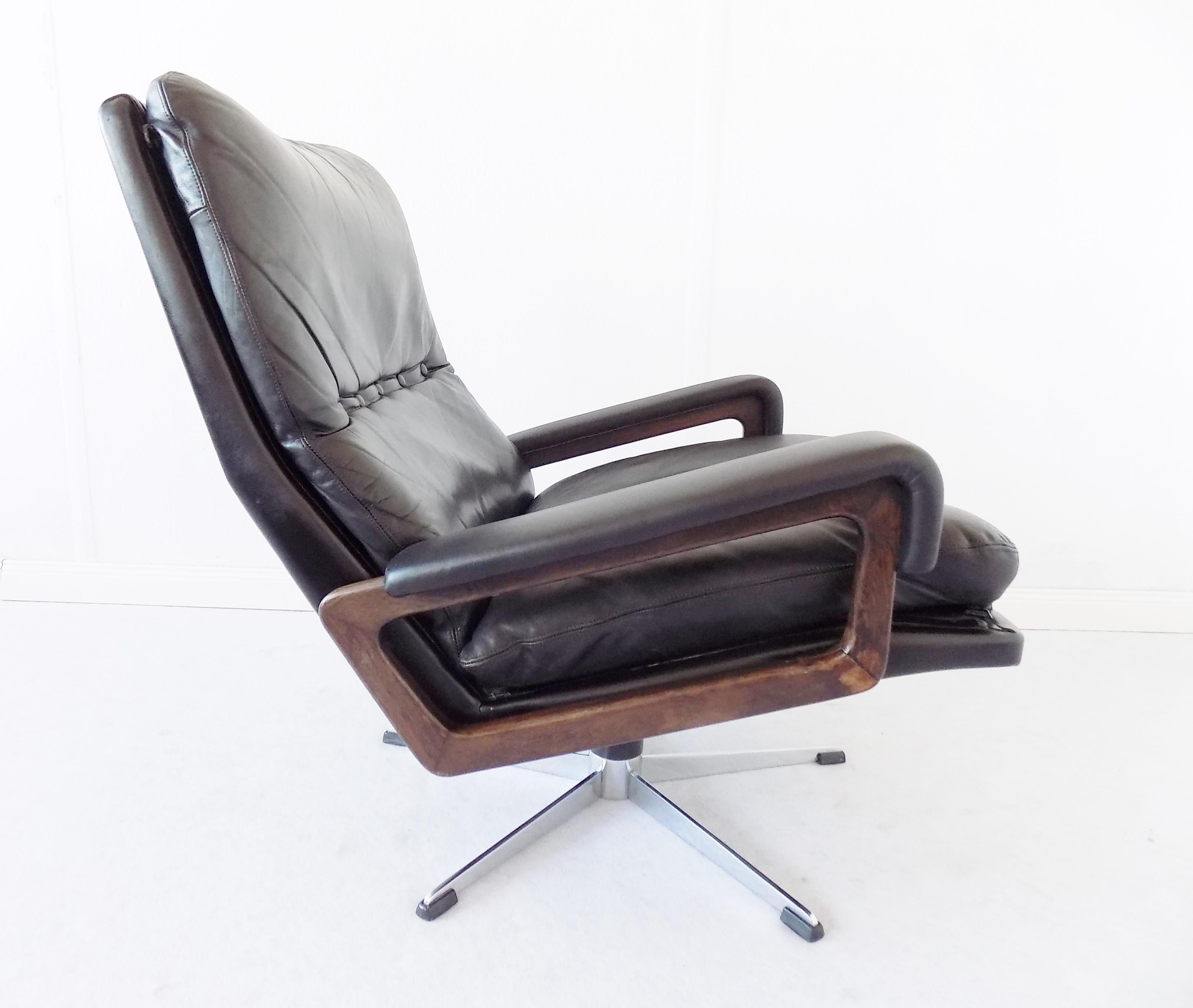 Mid-Century Modern Strässle King Chair by Andre Vandenbeuck