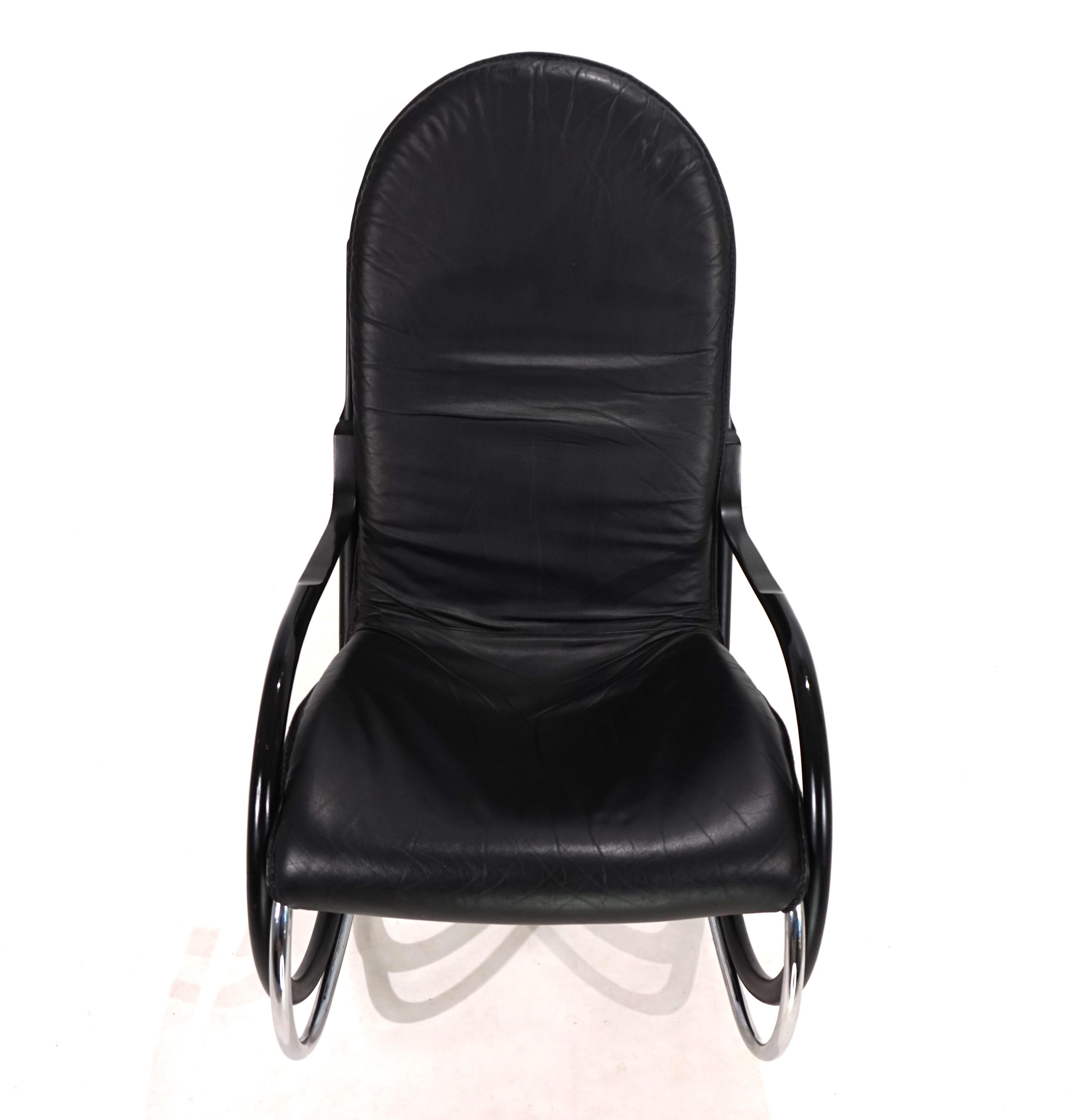 Strässle Nonna rocking chair by Paul Tuttle, 1972 For Sale 3