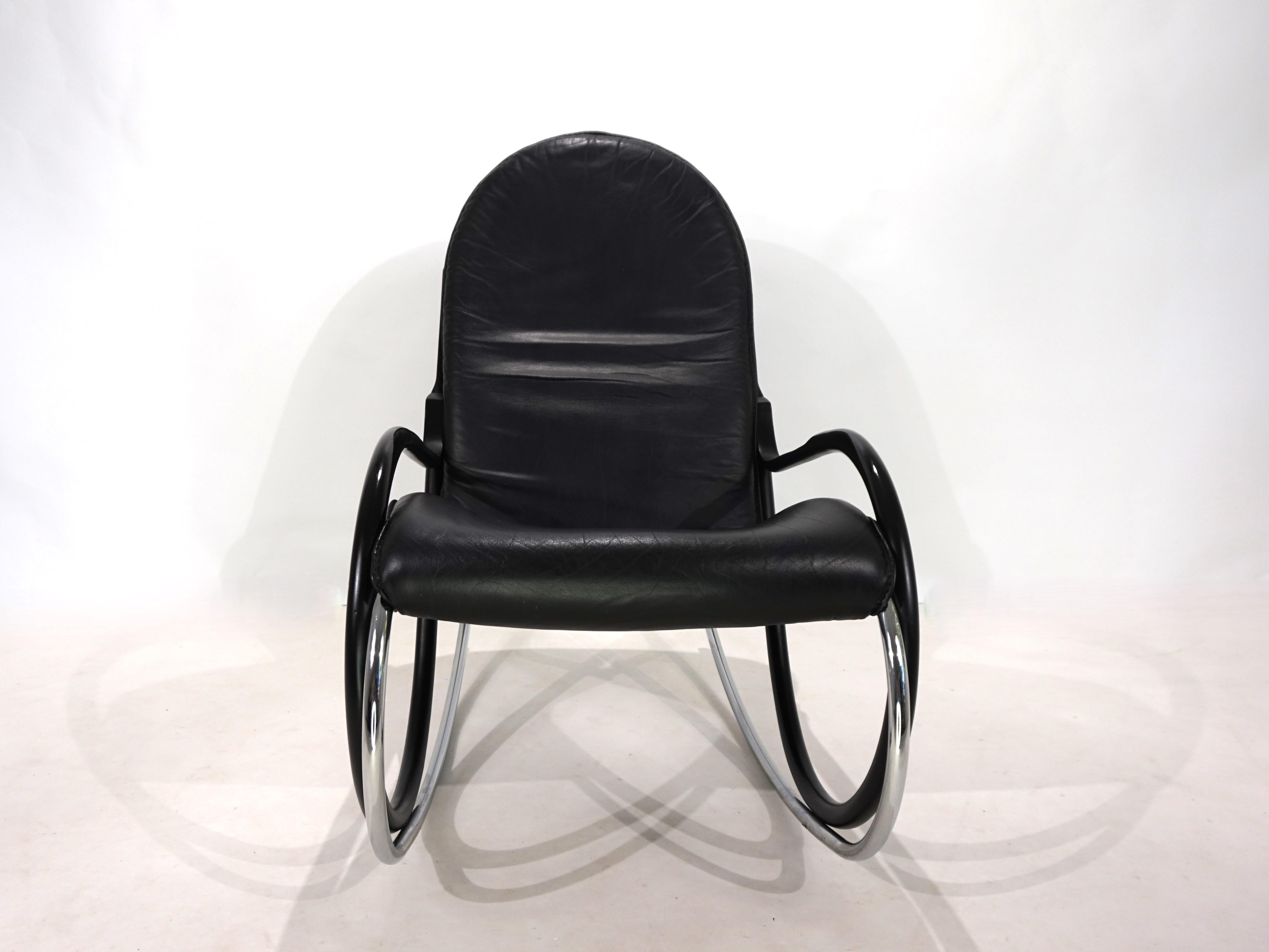 Strässle Nonna rocking chair by Paul Tuttle, 1972 For Sale 7