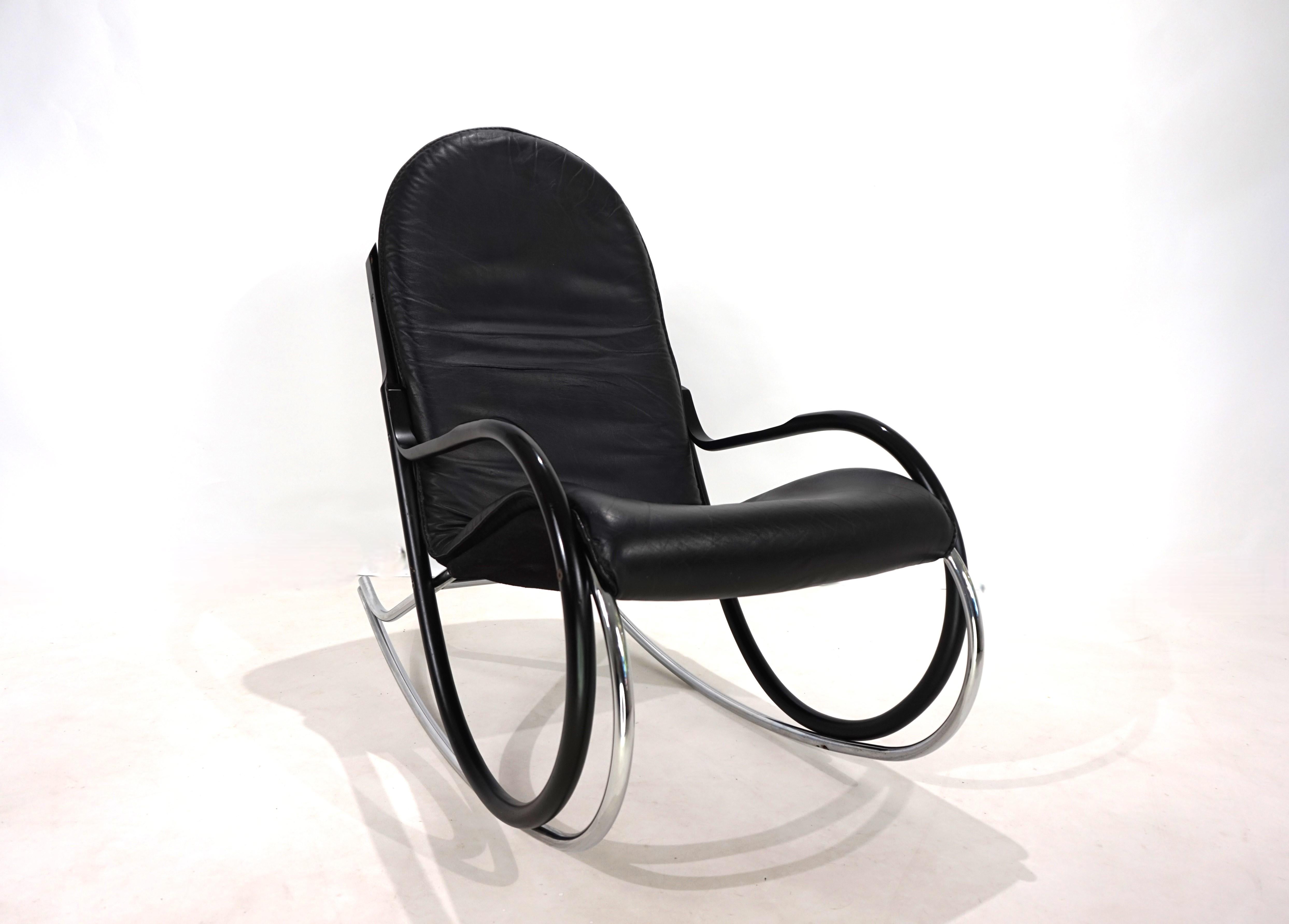 Strässle Nonna rocking chair by Paul Tuttle, 1972 In Good Condition For Sale In Ludwigslust, DE
