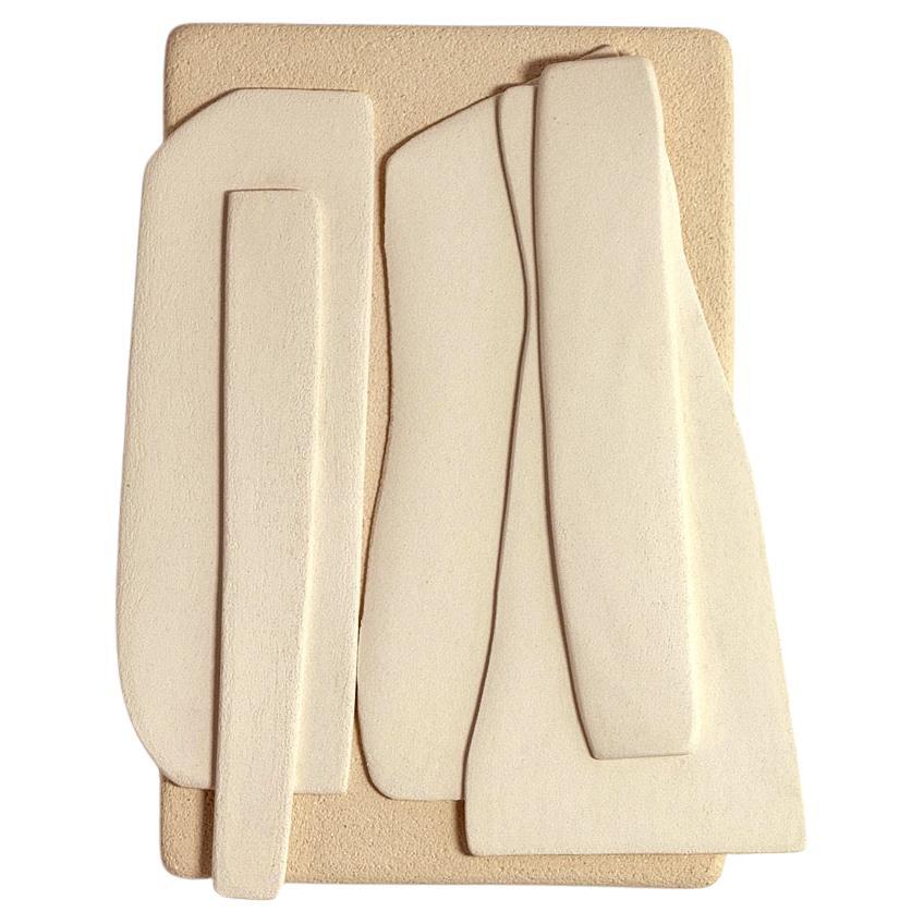 Strata by Kalou Dubus, Ceramic Mural Sculptural, Hand-Crafted
