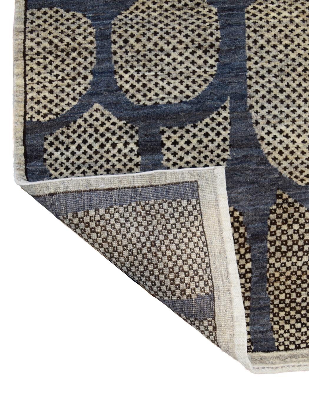 Orley Shabahang Zeitgenössischer Perserteppich aus Wolle, 3' x 5' (Handgeknüpft) im Angebot