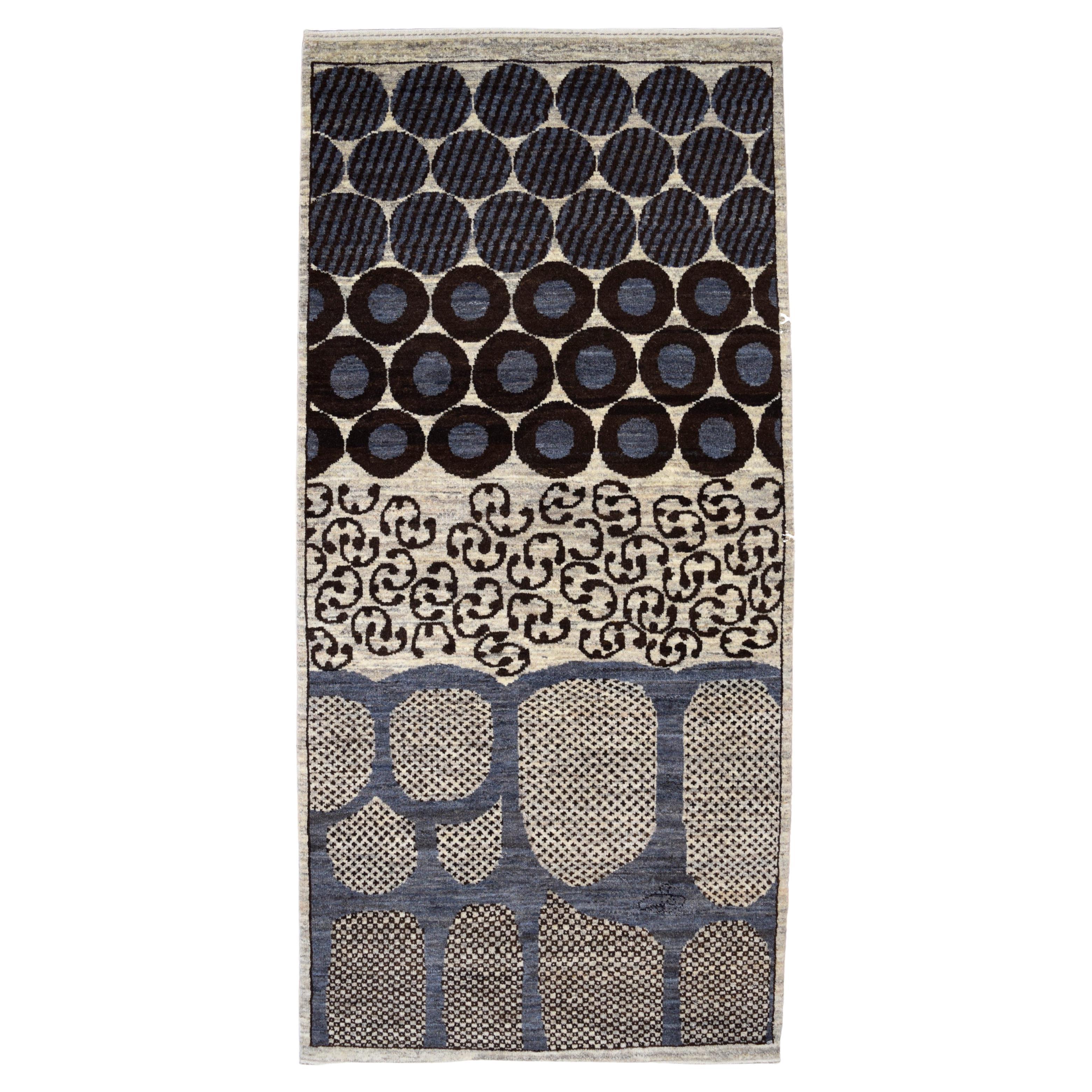 Alfombra persa contemporánea de lana Orley Shabahang, 3' x 5'