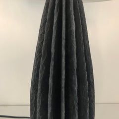 "Strata" Slate Vertical Ridged Lamp