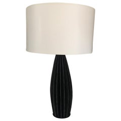 "Strata" Slate Vertical Ridged Lamp