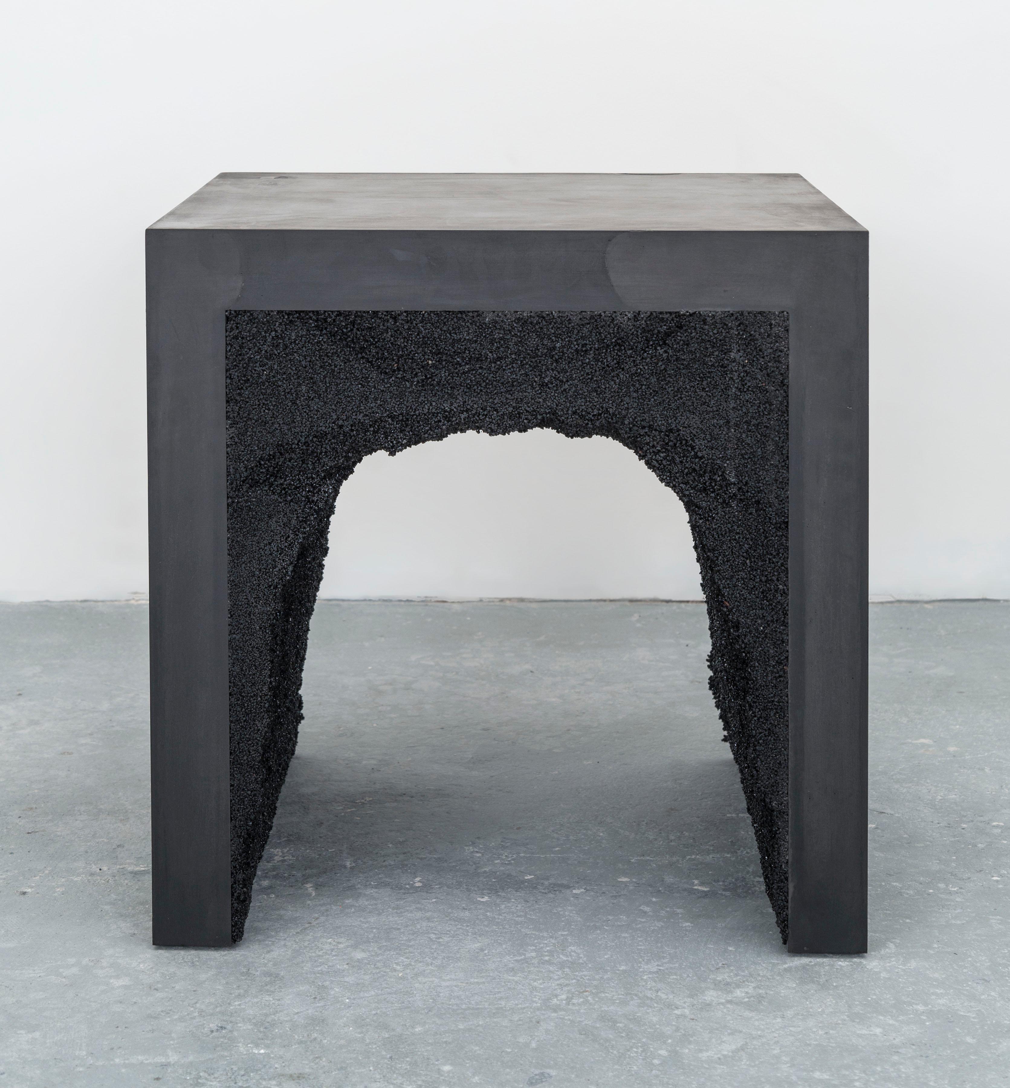 Strata 3 Side Table, Cement + Aggregate by Fernando Mastrangelo In New Condition For Sale In Brooklyn, NY