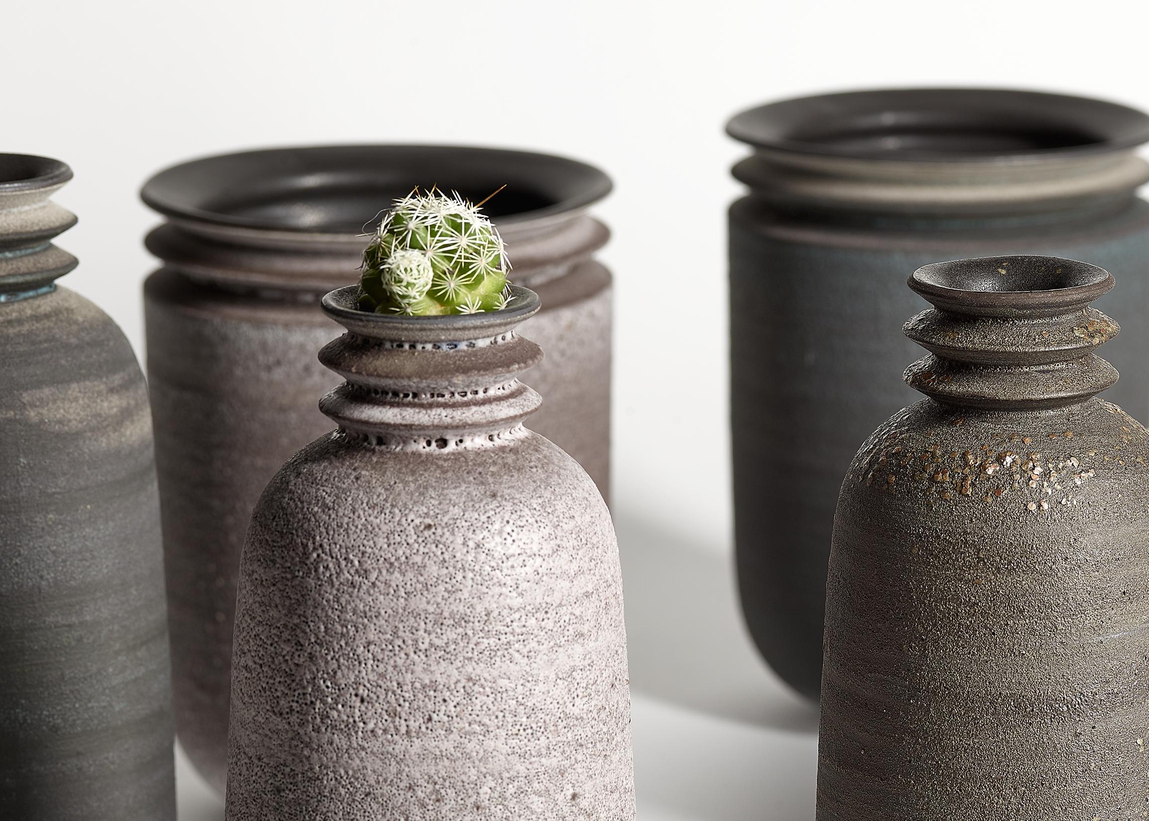 Other Strata, Vessel M, Slip Cast Ceramic Vase, N/O Vessels Collection For Sale