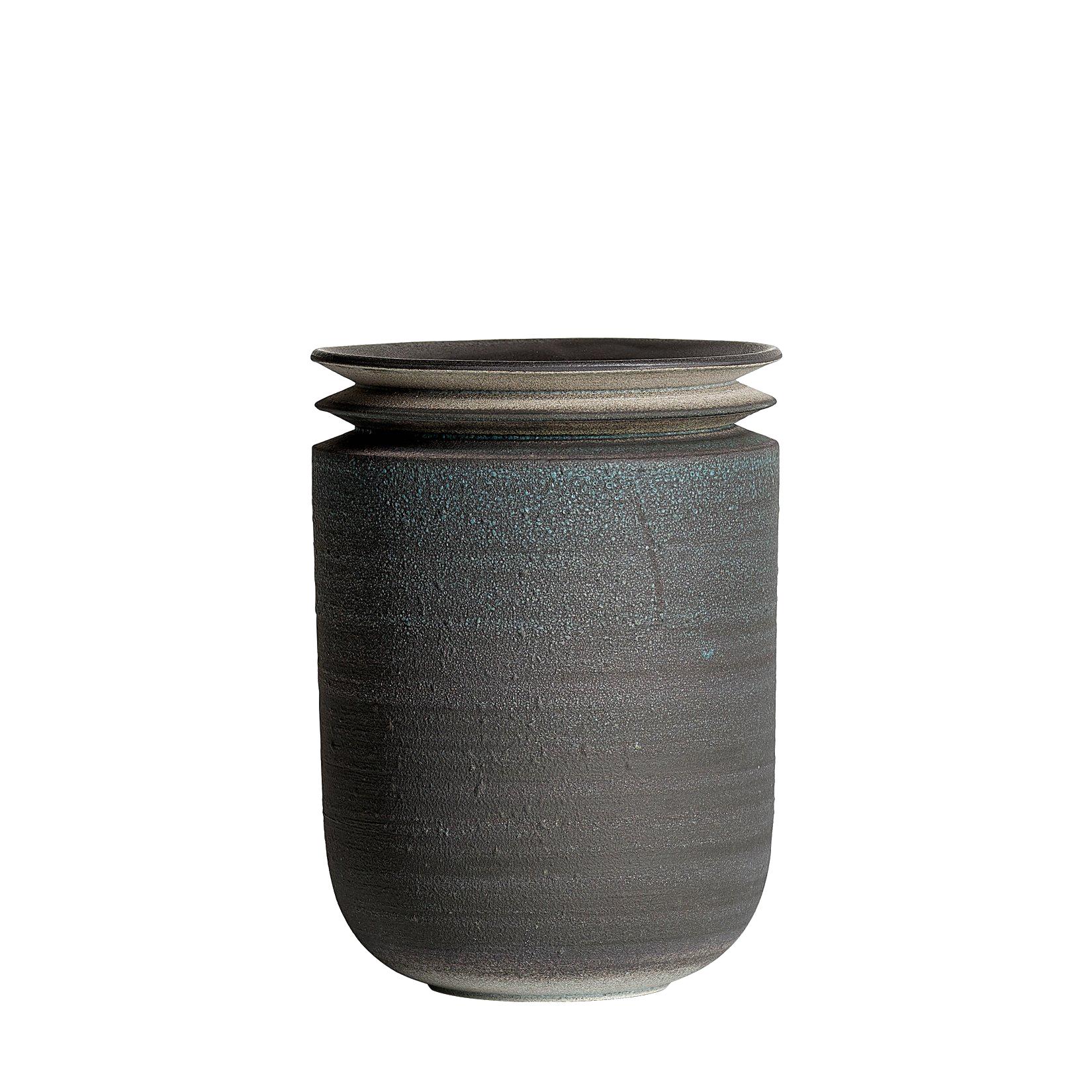 Strata, Vessel M, Slip Cast Ceramic Vase, N/O Vessels Collection For Sale
