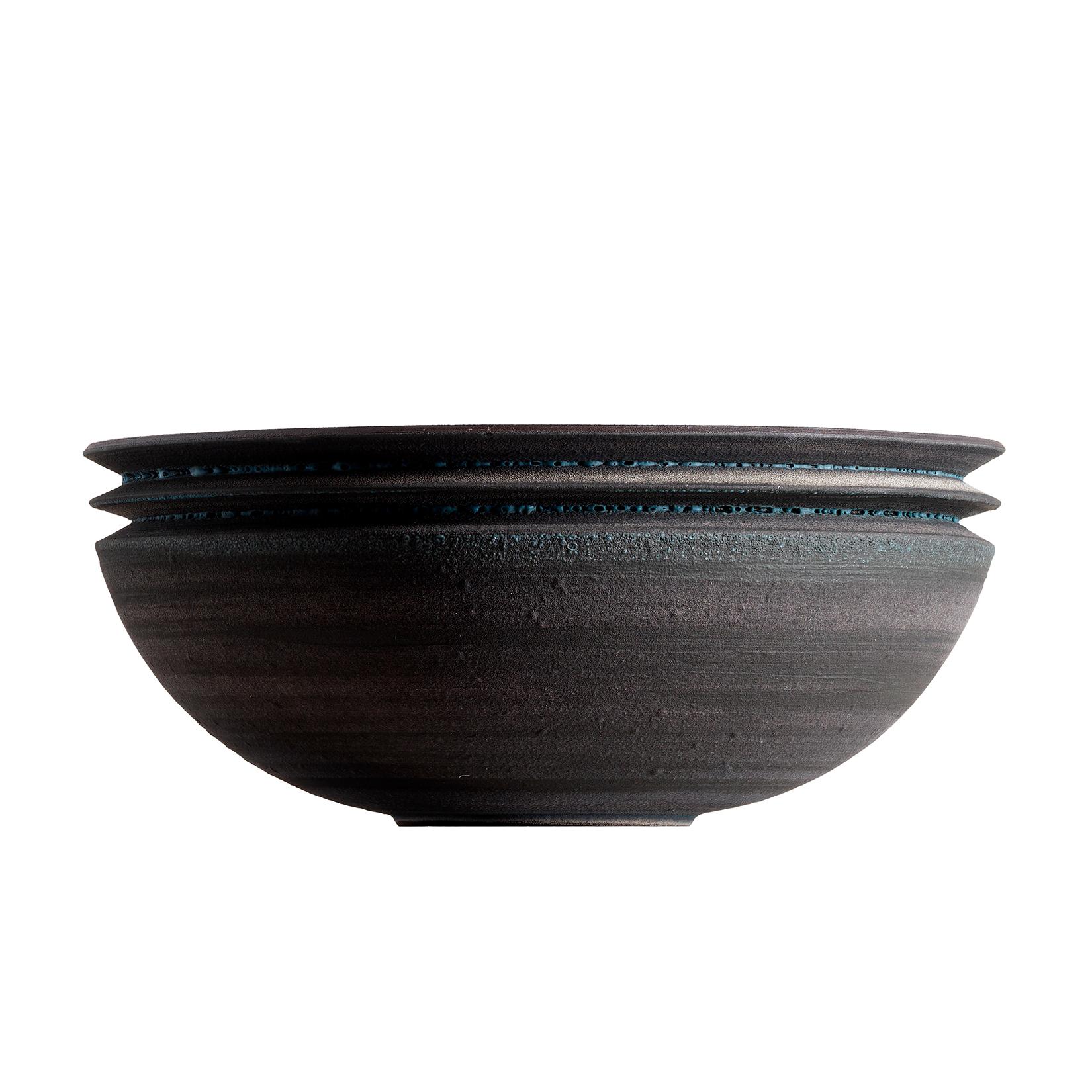 Strata, Vessel N, Bowl, Slip Cast Ceramic, N/O Vessels Collection For Sale