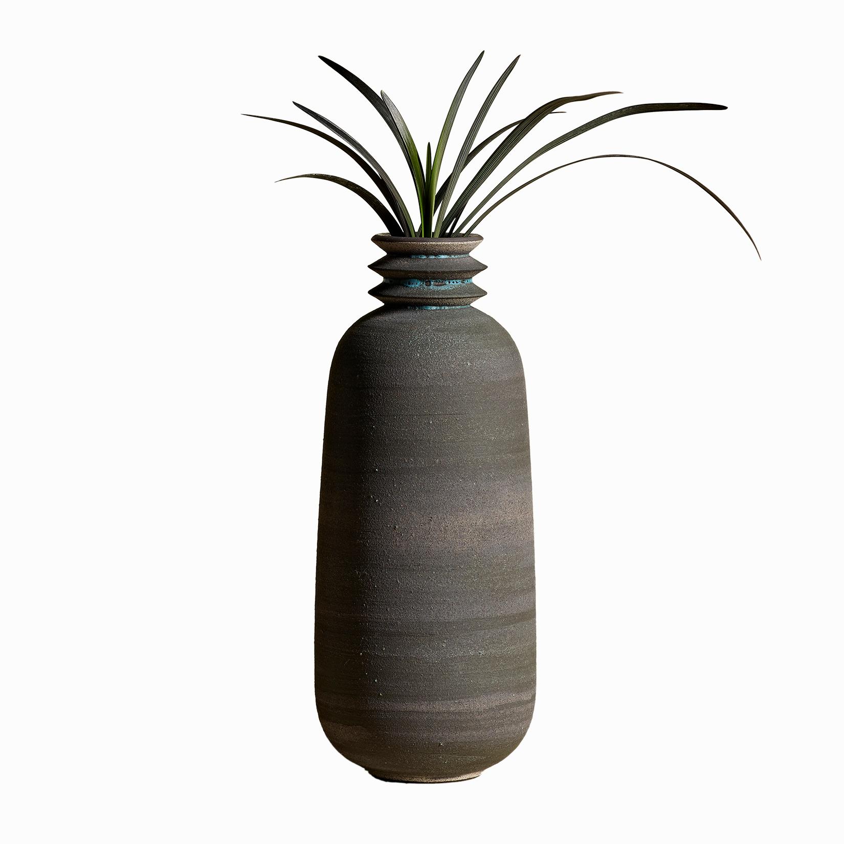 Strata, Vessel O, Slip Cast Ceramic Vase, N/O Vessels Collection For Sale