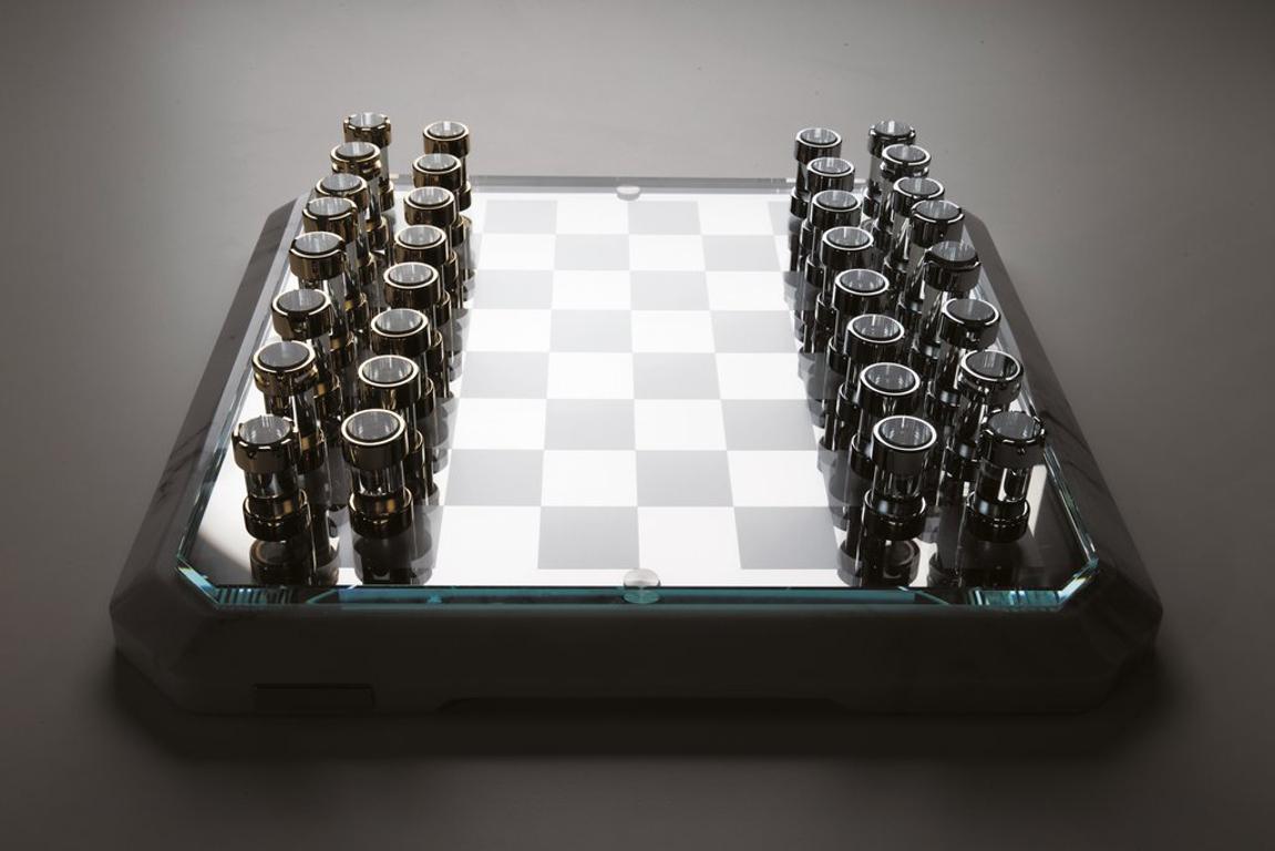 Modern Stratego Chessboard by Lorenzo Di Giovanni for Teckell For Sale