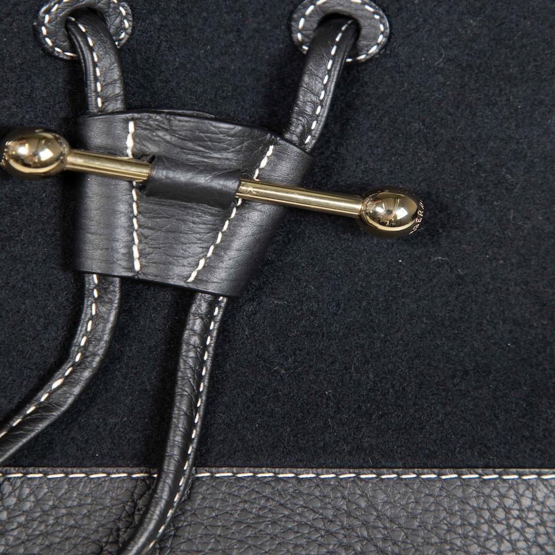 Strathberry Black Lana Osette Bucket Bag 1
